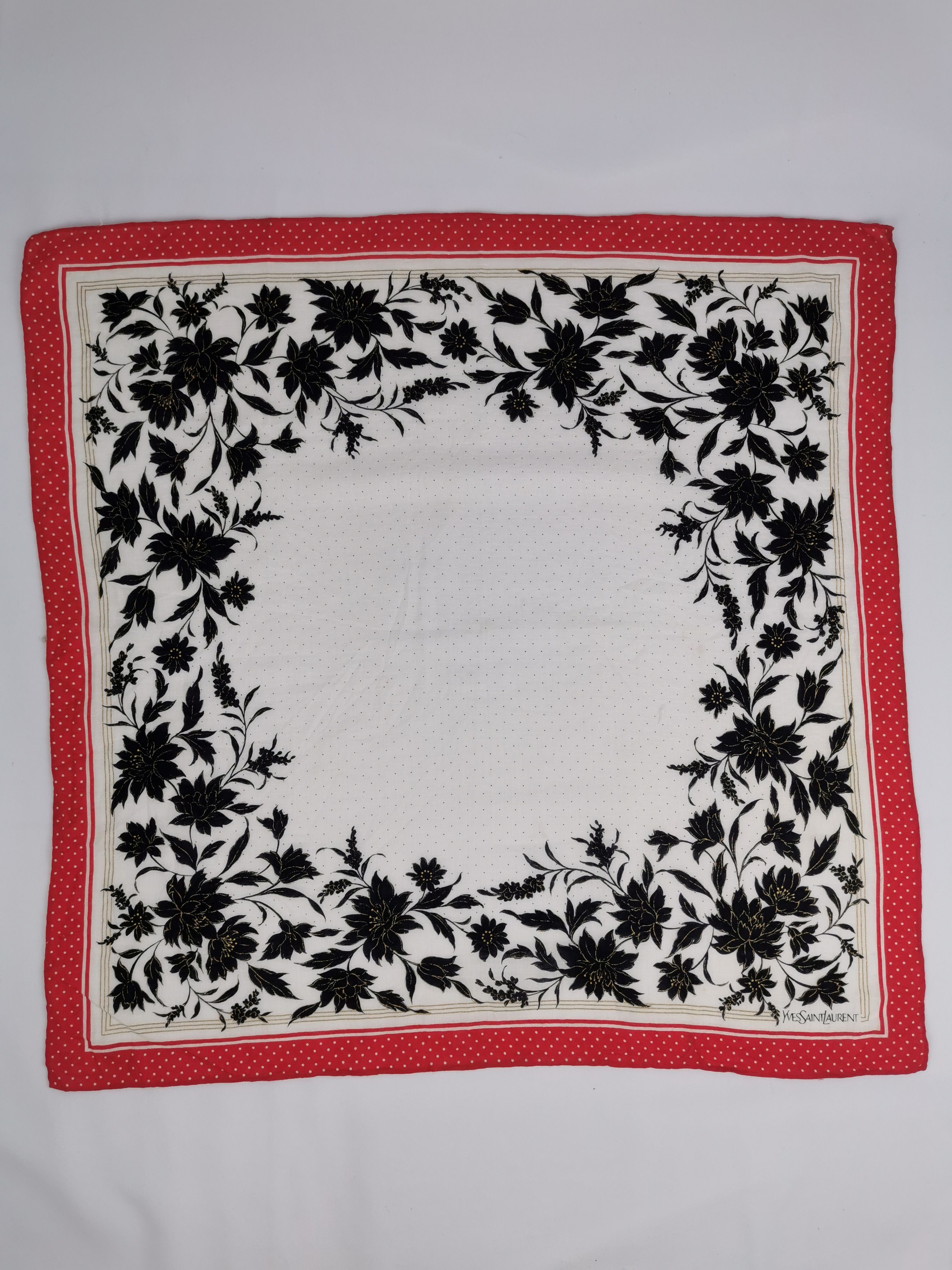 Vintage × Yves Saint Laurent Yves saint laurent handkerchief bandana neckerchief Size ONE SIZE - 2 Thumbnail