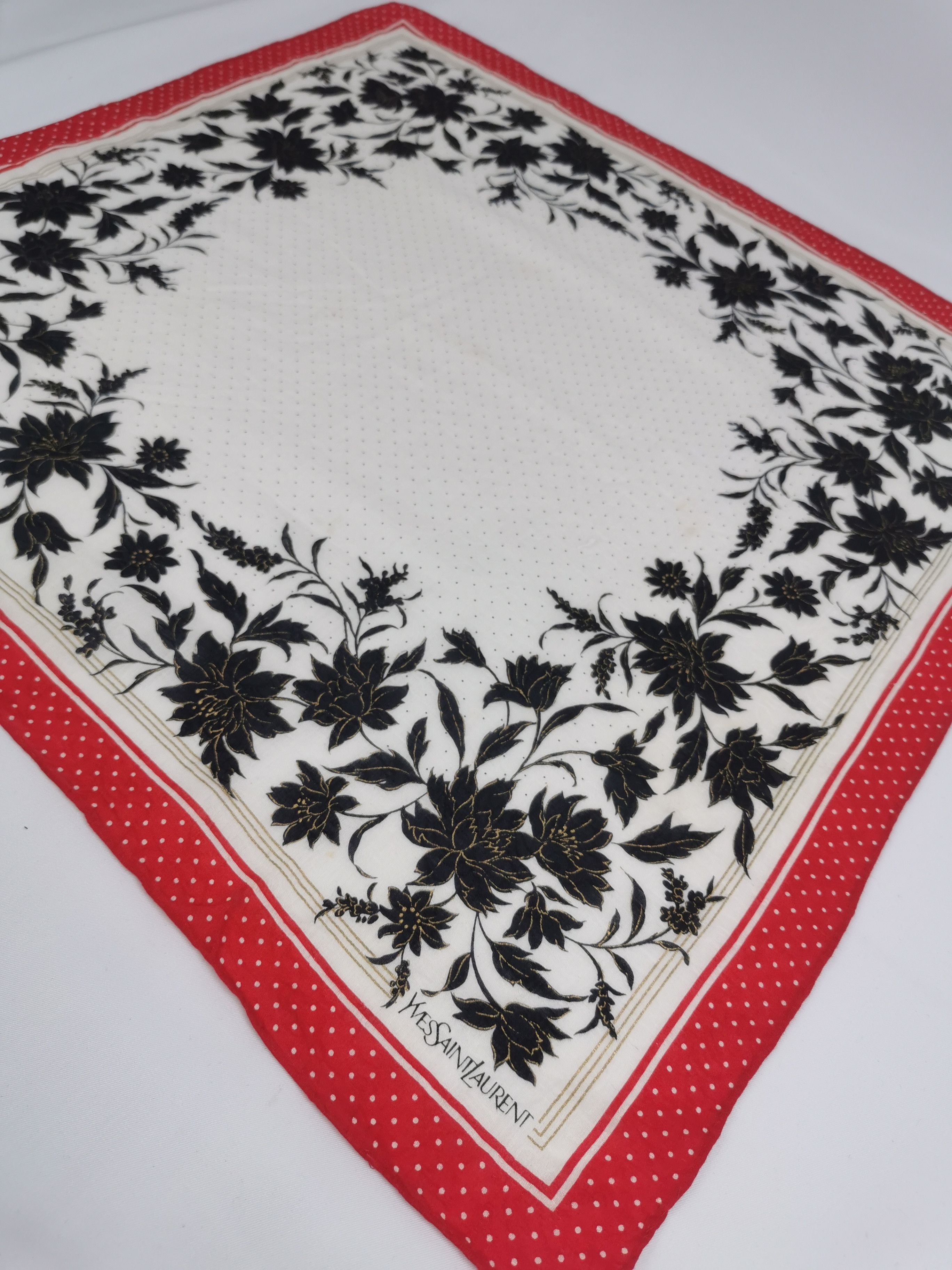 Vintage × Yves Saint Laurent Yves saint laurent handkerchief bandana neckerchief Size ONE SIZE - 3 Thumbnail