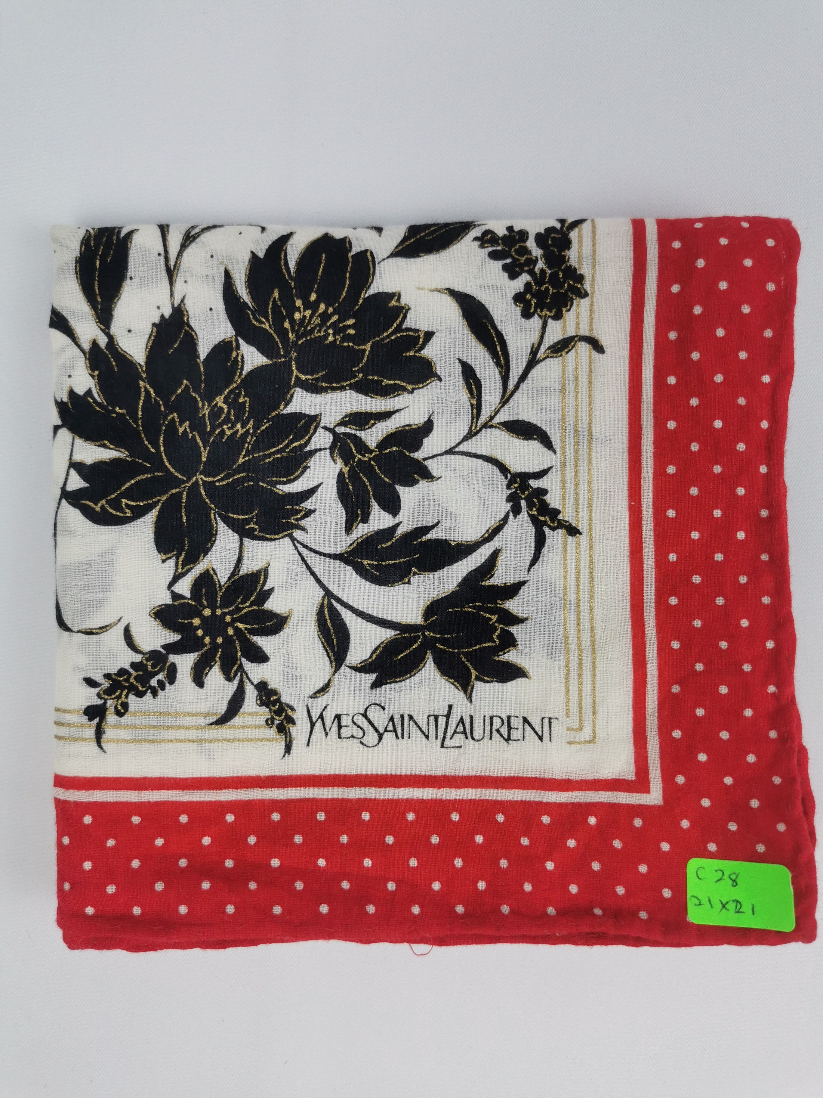 Vintage × Yves Saint Laurent Yves saint laurent handkerchief bandana neckerchief Size ONE SIZE - 5 Thumbnail