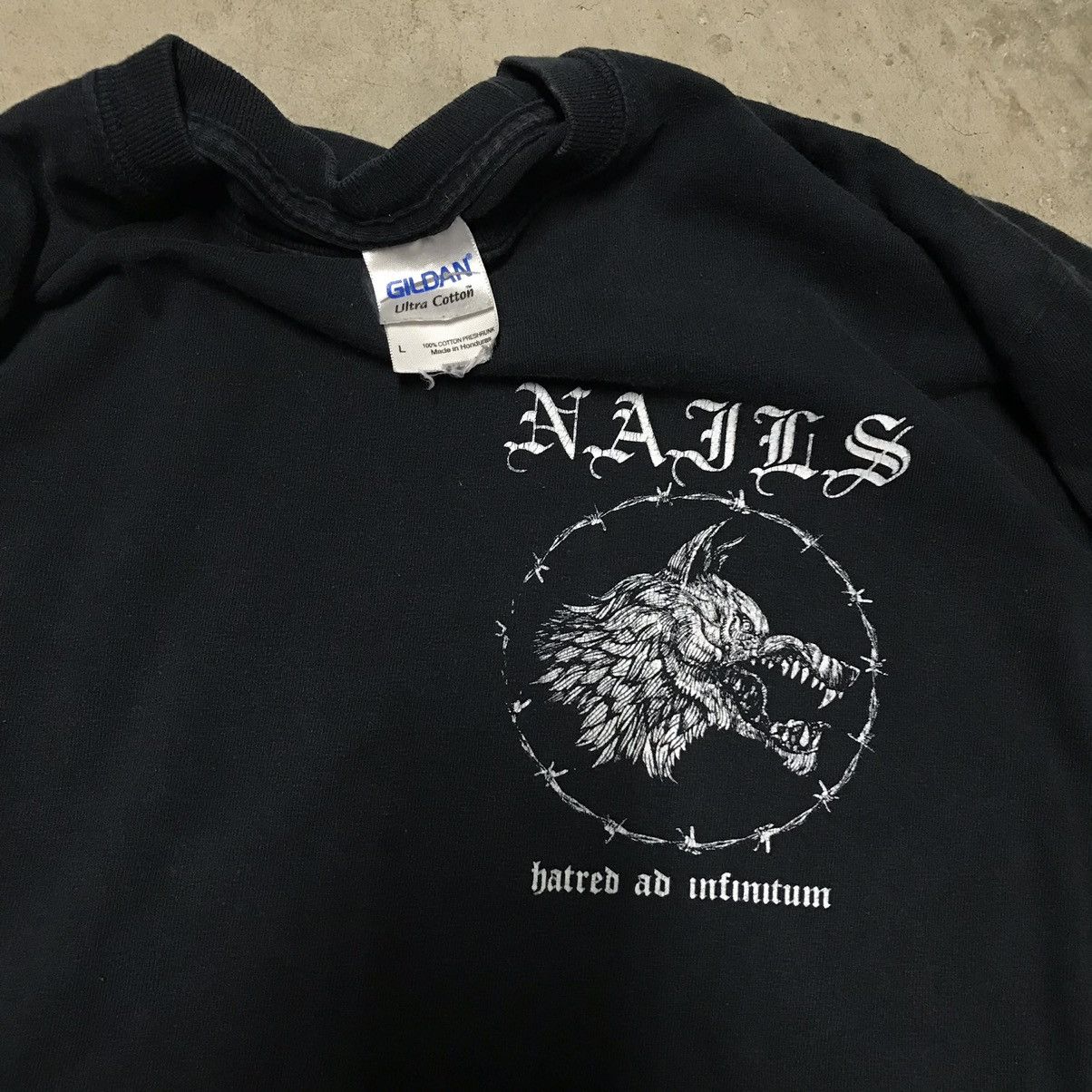 00s NAILS Abandon All Life Tシャツ ブラックメタル Nails - Abandon All Life (Shirt) | Nails