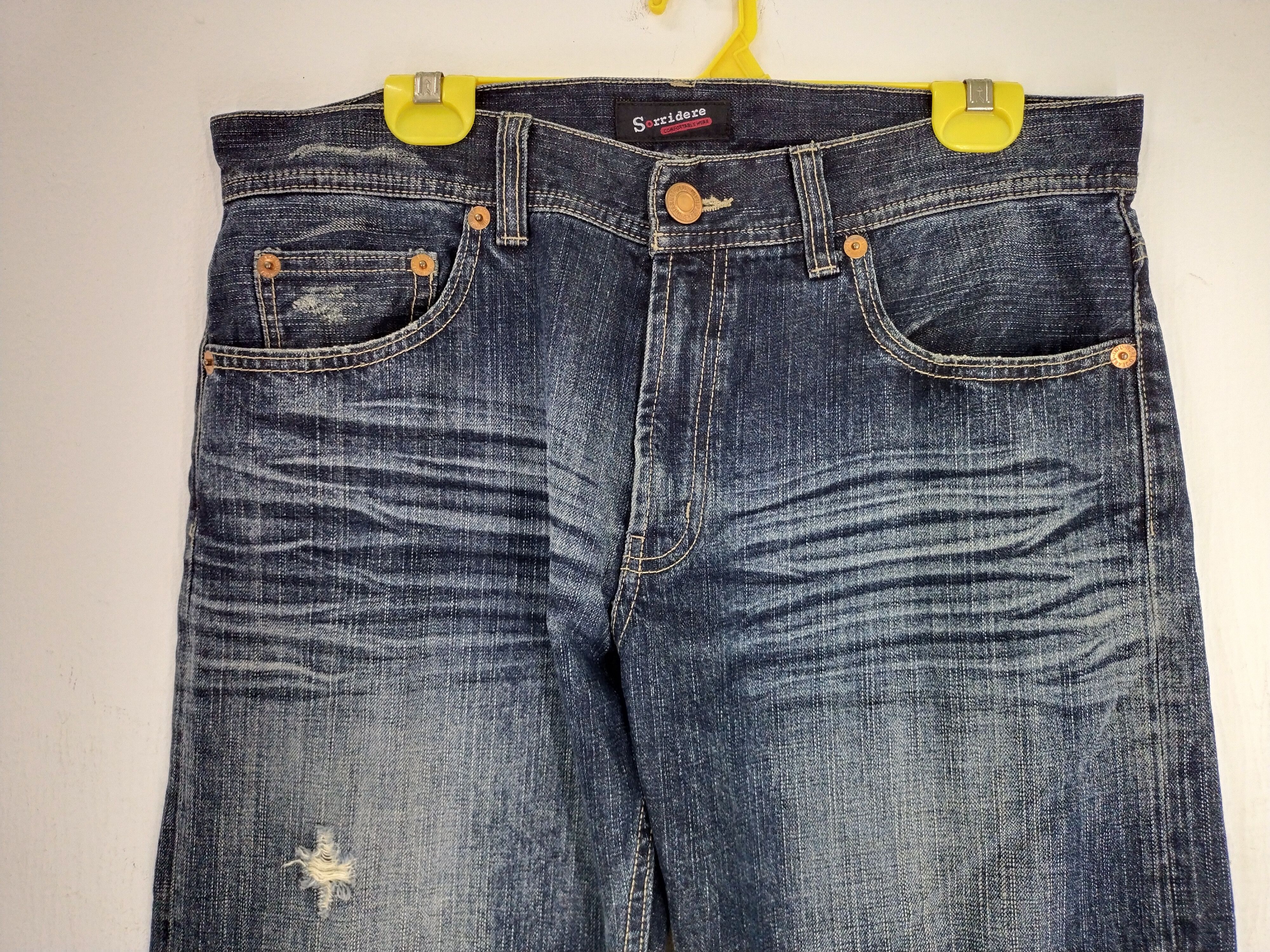 Edition Japan VINTAGE SORRIDERE PATCHES DENIM JEANS Size US 36 / EU 52 - 5 Thumbnail
