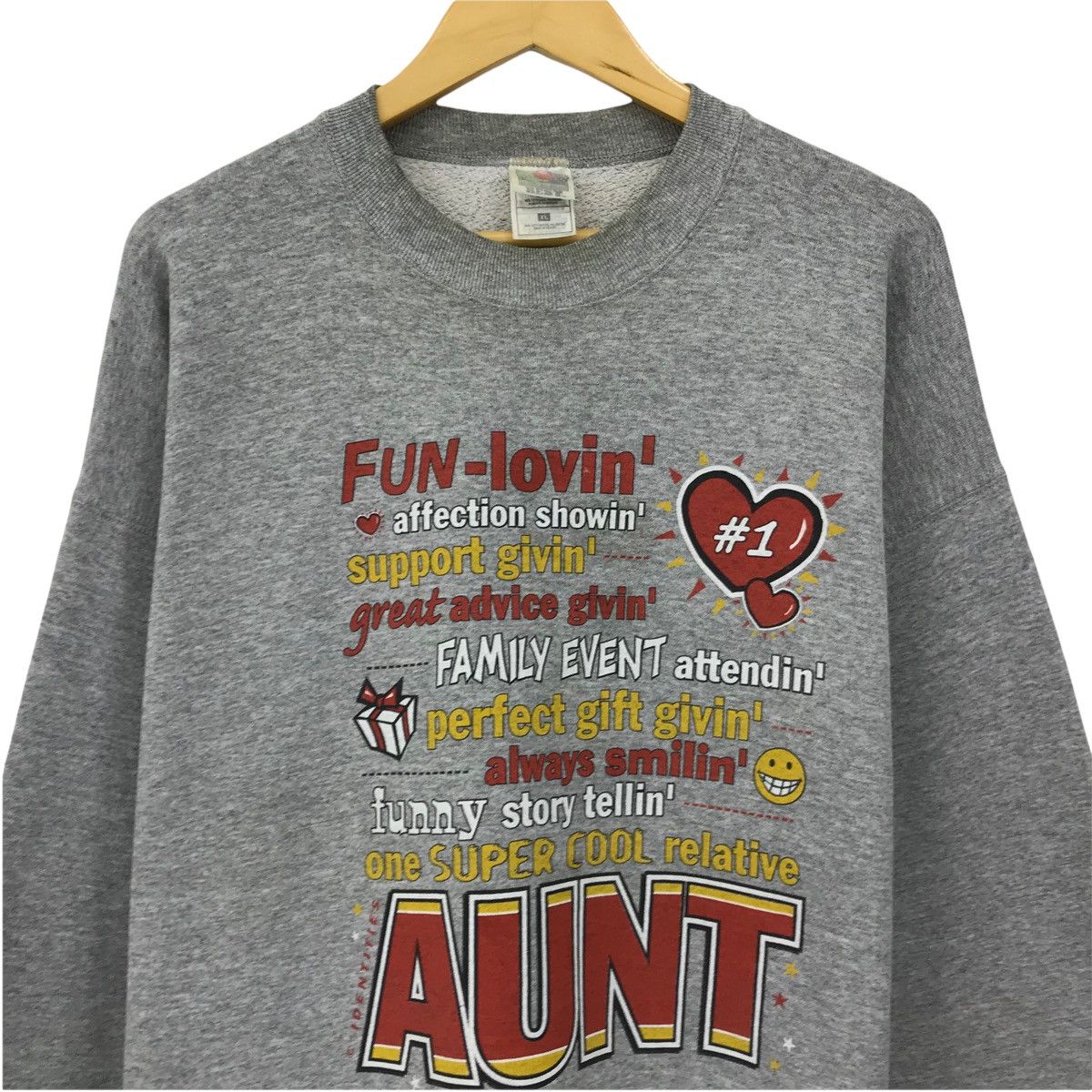Vintage Vintage Aunt Sweatshirt Crewneck Pullover Jumper Size US L / EU 52-54 / 3 - 2 Thumbnail