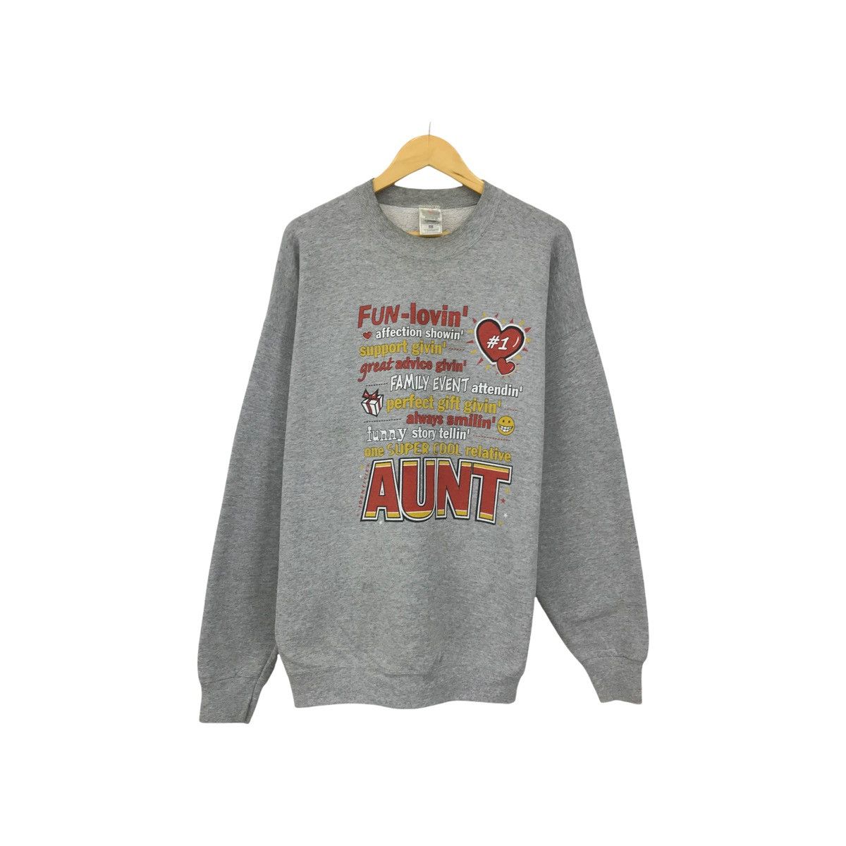 Vintage Vintage Aunt Sweatshirt Crewneck Pullover Jumper Size US L / EU 52-54 / 3 - 1 Thumbnail