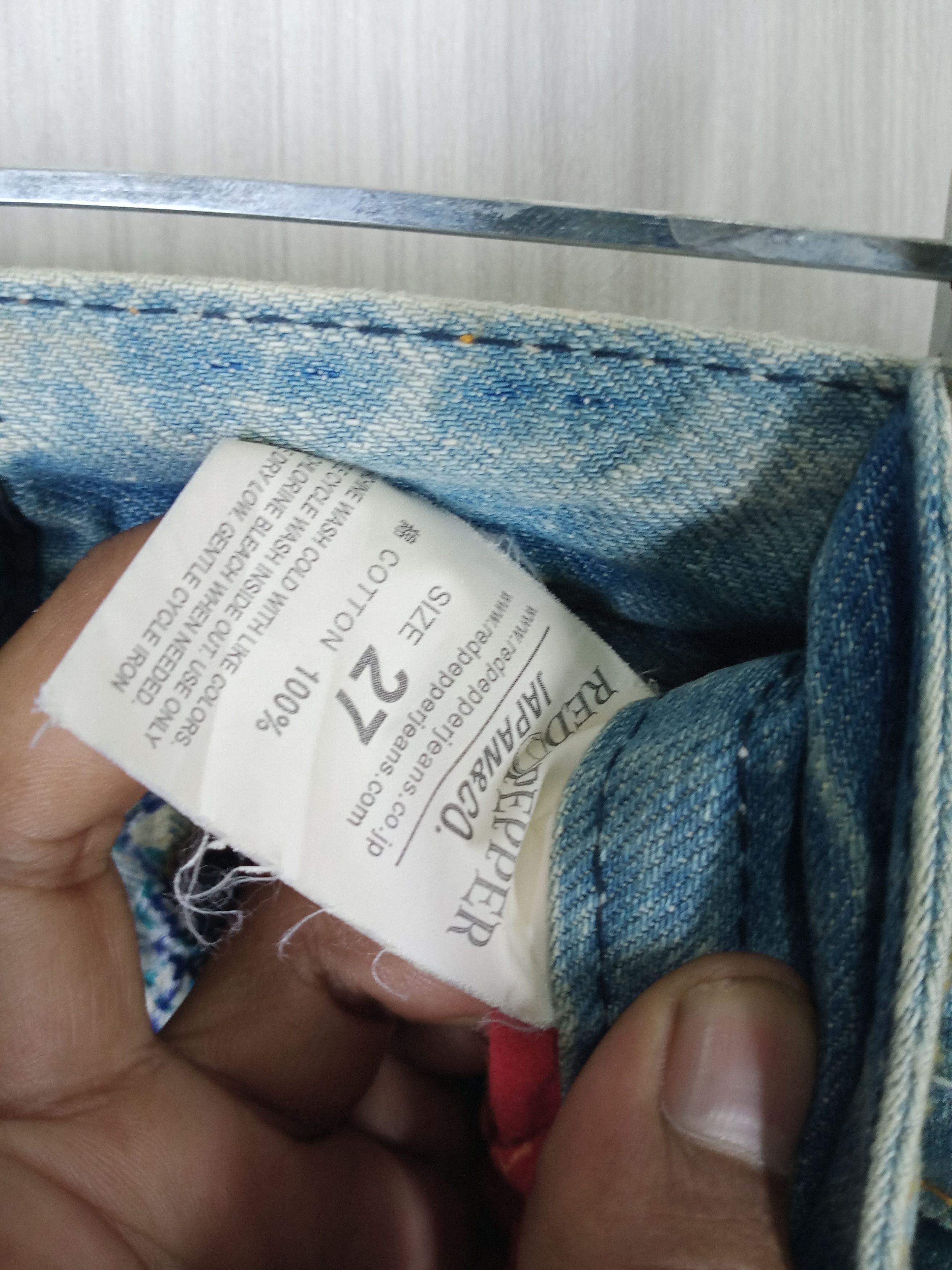 If Six Was Nine Japenese Brand Red Pepper Inspired Hysteric Denim Pants Size US 31 - 7 Thumbnail