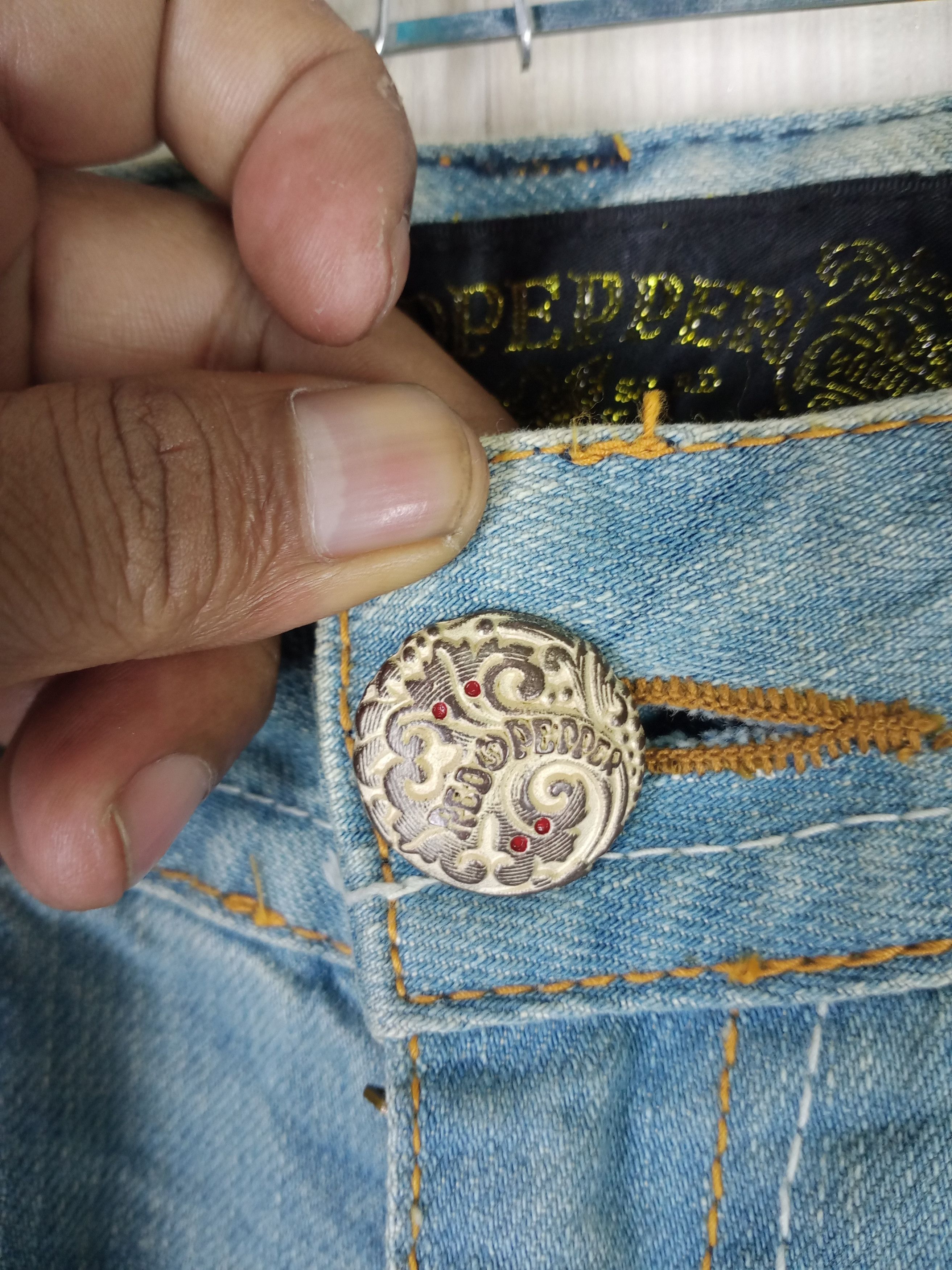If Six Was Nine Japenese Brand Red Pepper Inspired Hysteric Denim Pants Size US 31 - 9 Thumbnail
