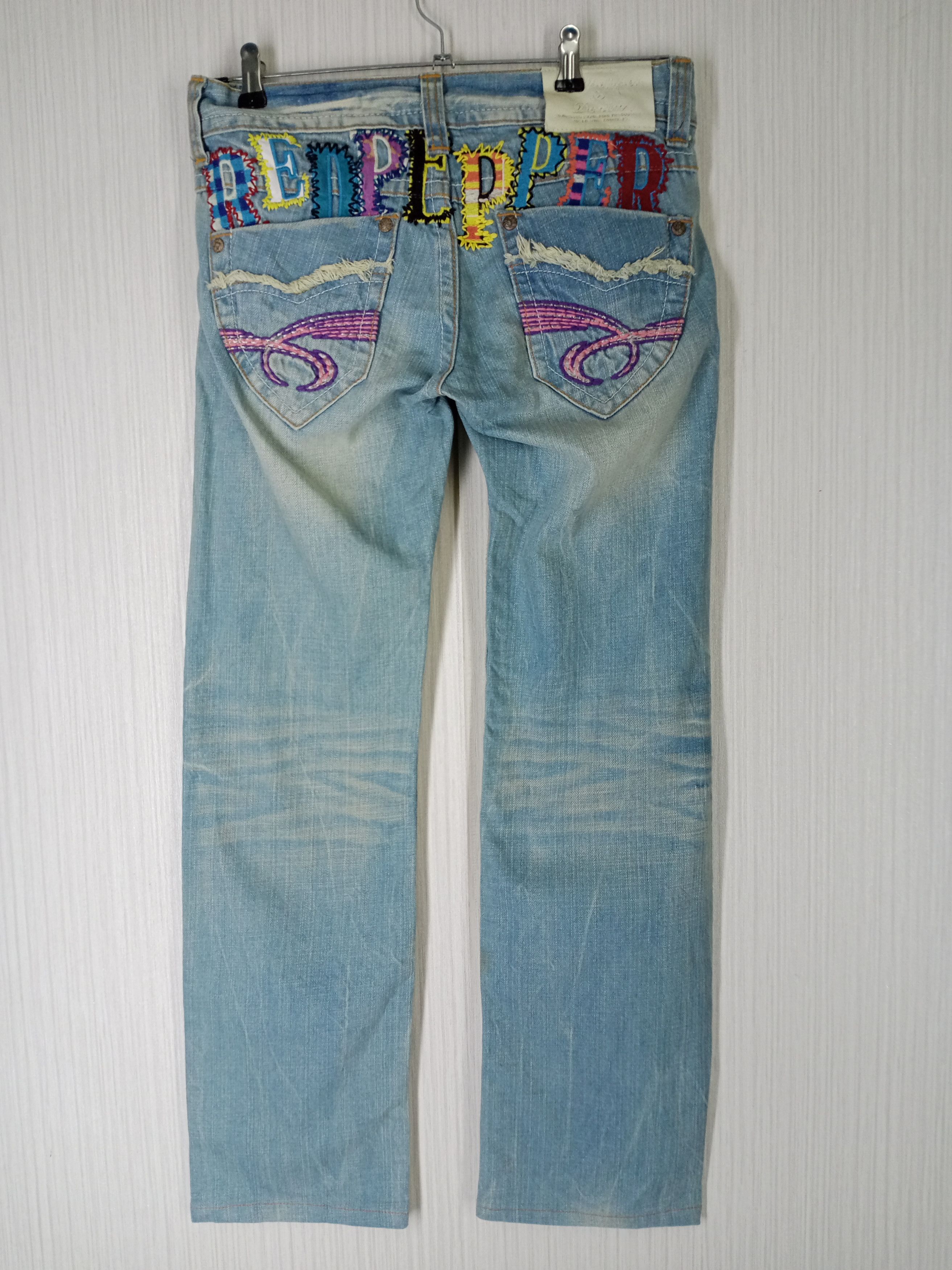If Six Was Nine Japenese Brand Red Pepper Inspired Hysteric Denim Pants Size US 31 - 1 Thumbnail