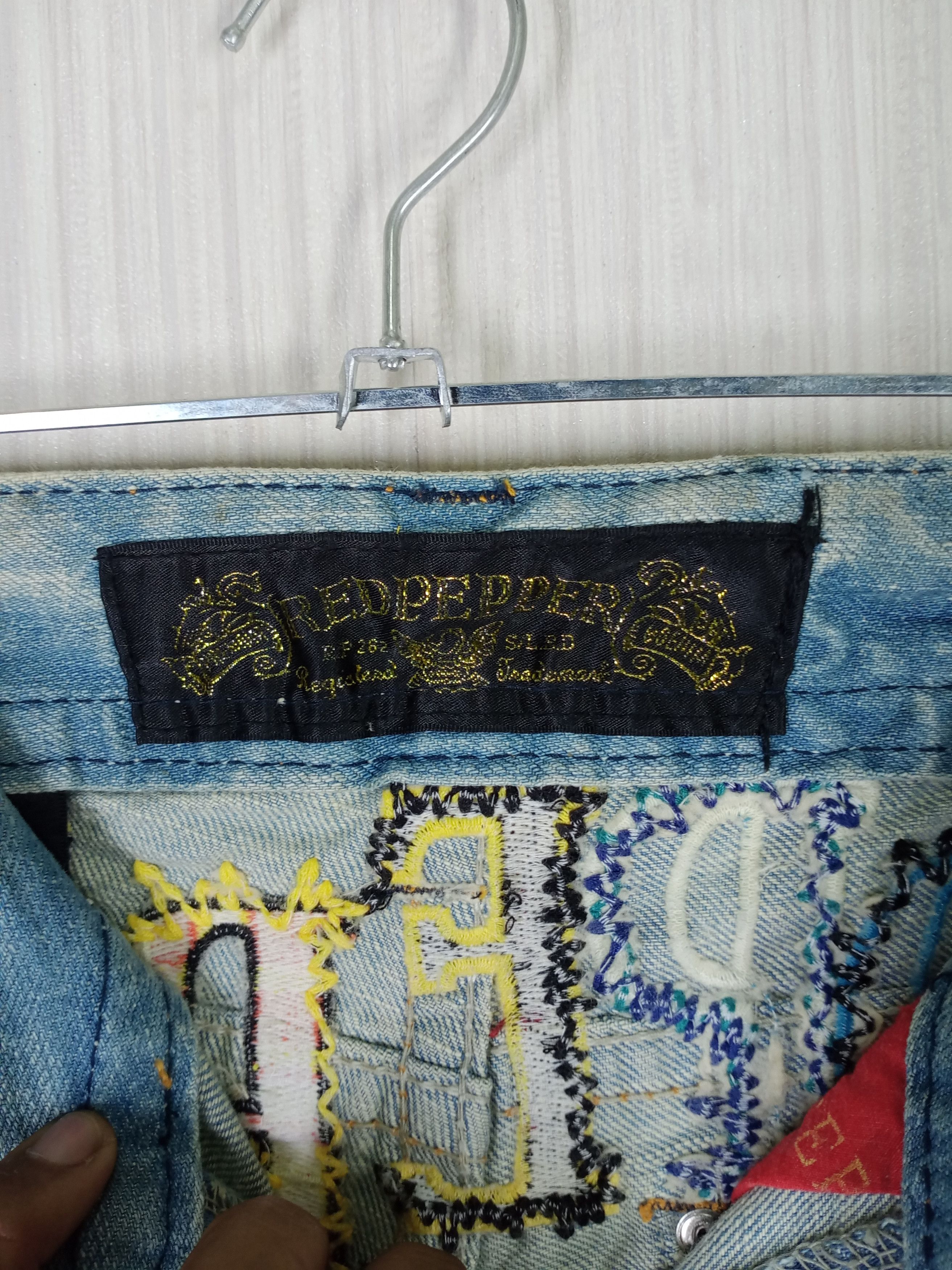 If Six Was Nine Japenese Brand Red Pepper Inspired Hysteric Denim Pants Size US 31 - 6 Thumbnail