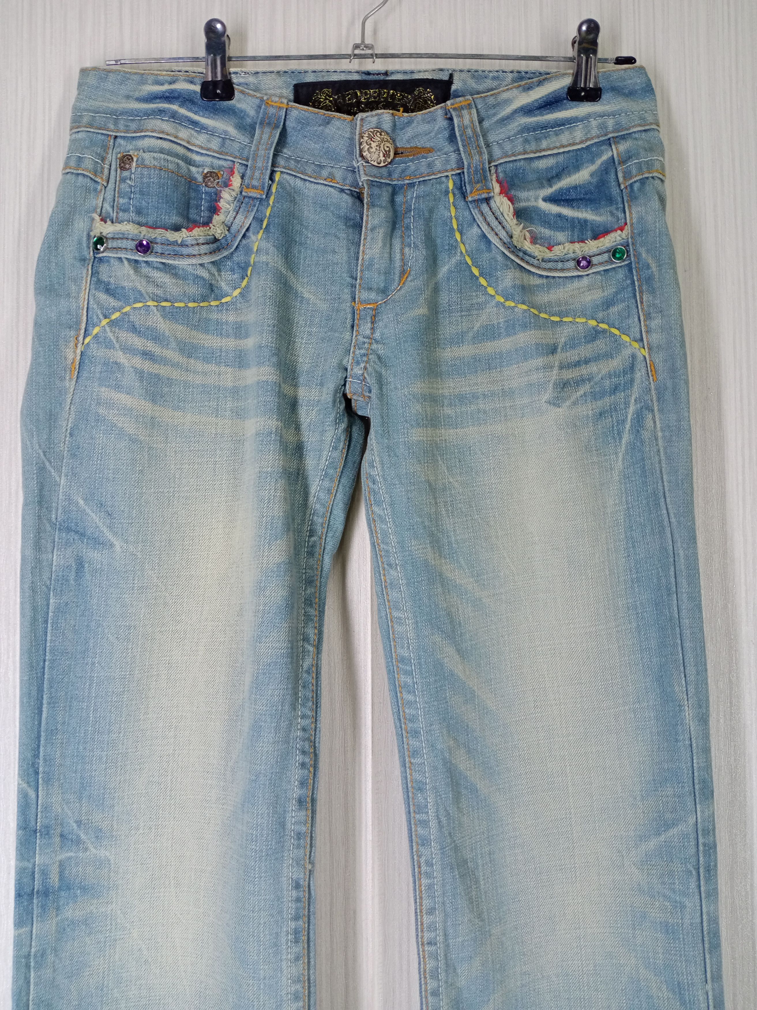If Six Was Nine Japenese Brand Red Pepper Inspired Hysteric Denim Pants Size US 31 - 4 Thumbnail