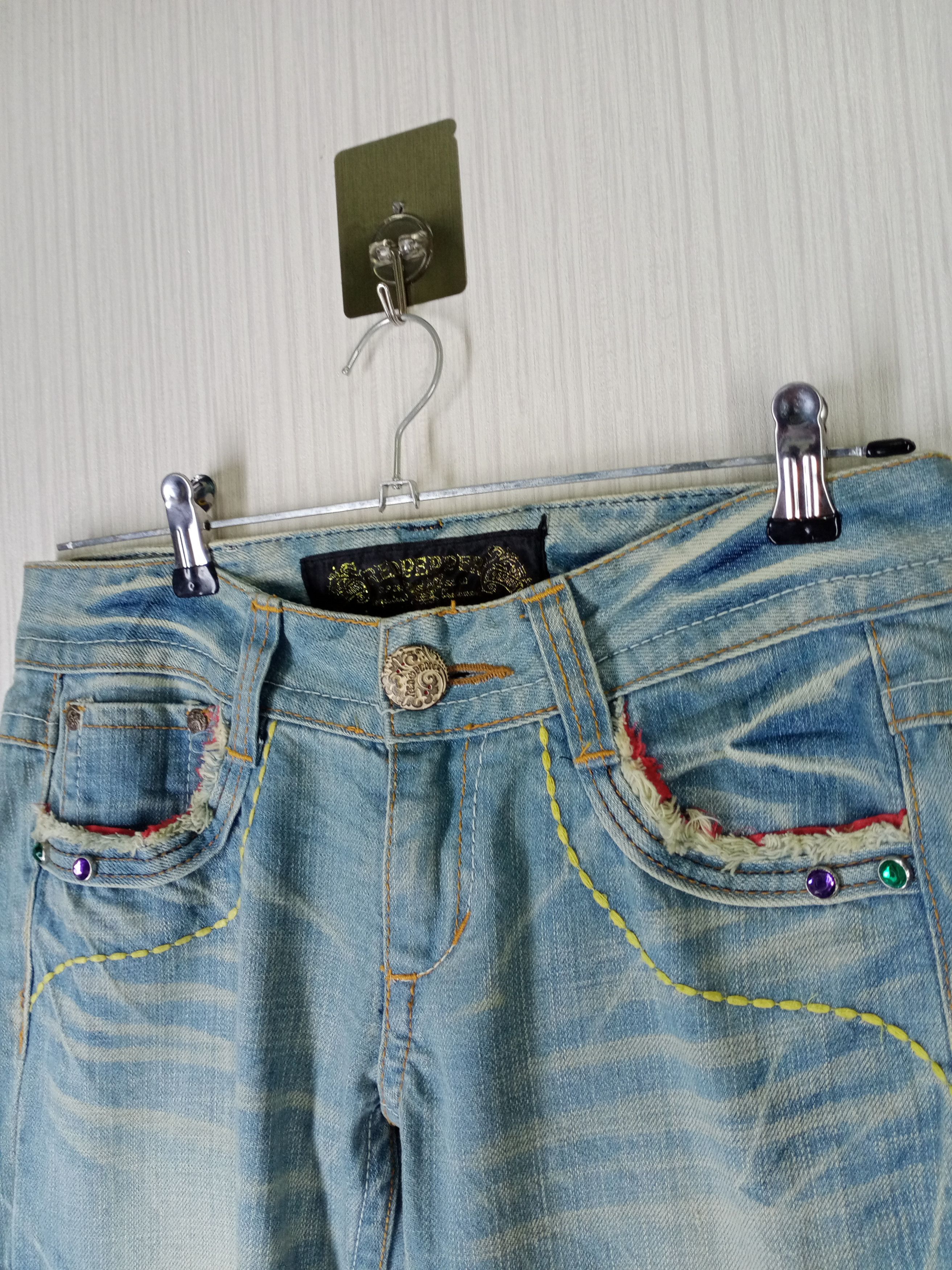 If Six Was Nine Japenese Brand Red Pepper Inspired Hysteric Denim Pants Size US 31 - 5 Thumbnail