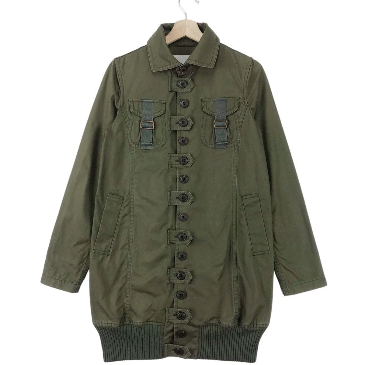 Designer × Issey Miyake Sunao Kuwahara By Issey Miyake Military Bondage Jacket Size M / US 6-8 / IT 42-44 - 1 Thumbnail