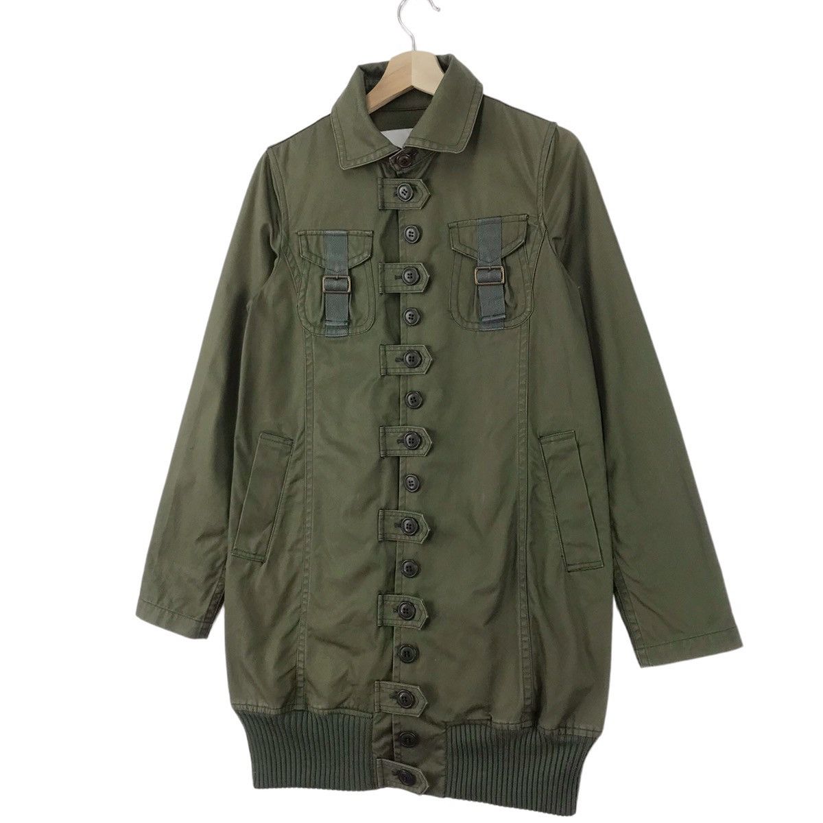 Designer × Issey Miyake Sunao Kuwahara By Issey Miyake Military Bondage Jacket Size M / US 6-8 / IT 42-44 - 2 Thumbnail