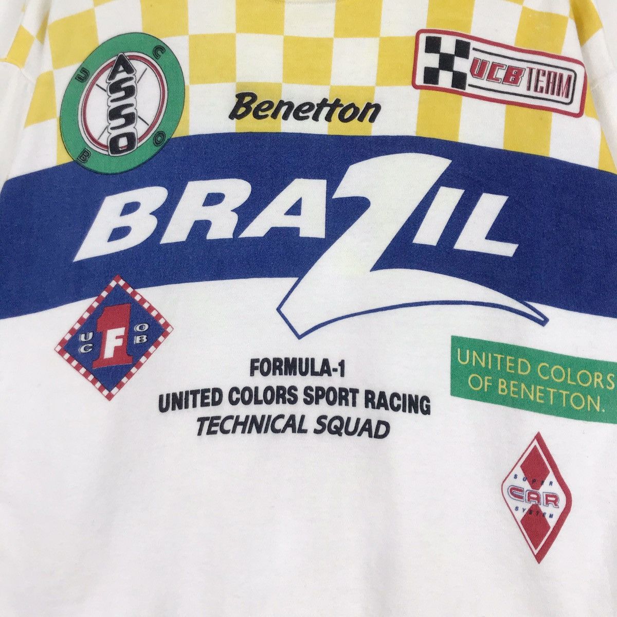Benetton × United Colors Of Benetton 90’s Benetton F1 Brazil Racing Team Crewneck Size US M / EU 48-50 / 2 - 7 Thumbnail