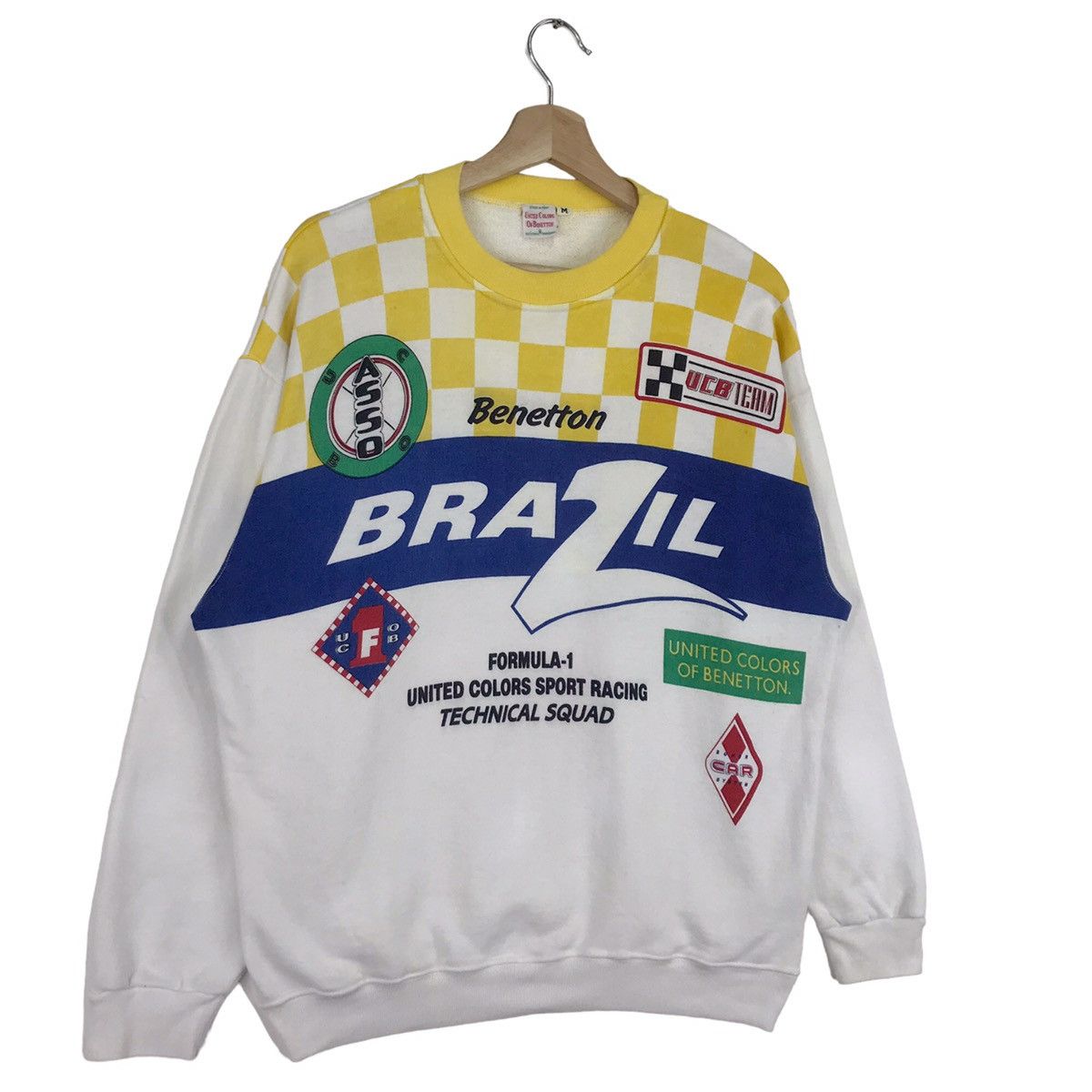 Benetton × United Colors Of Benetton 90’s Benetton F1 Brazil Racing Team Crewneck Size US M / EU 48-50 / 2 - 3 Thumbnail