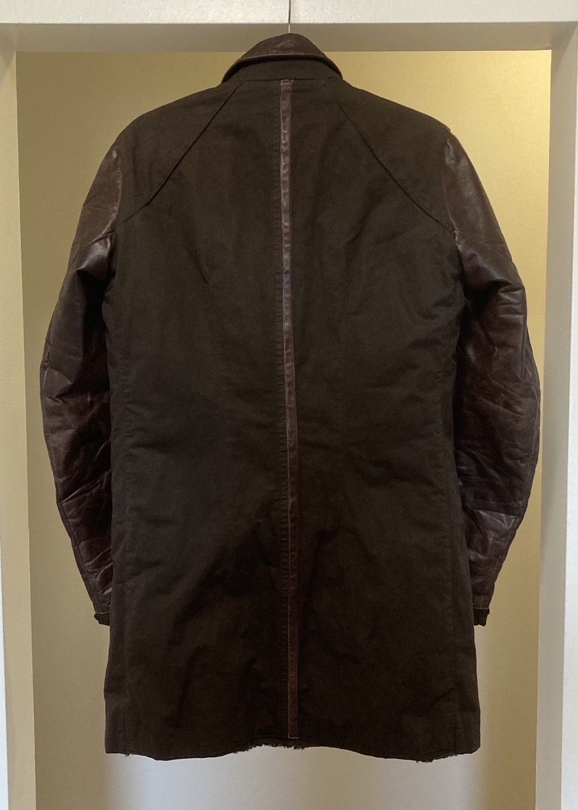 Layer-0 × Ma+ × Maurizio Altieri Archive Cotton+Steel+Leather Coat Size US S / EU 44-46 / 1 - 3 Thumbnail