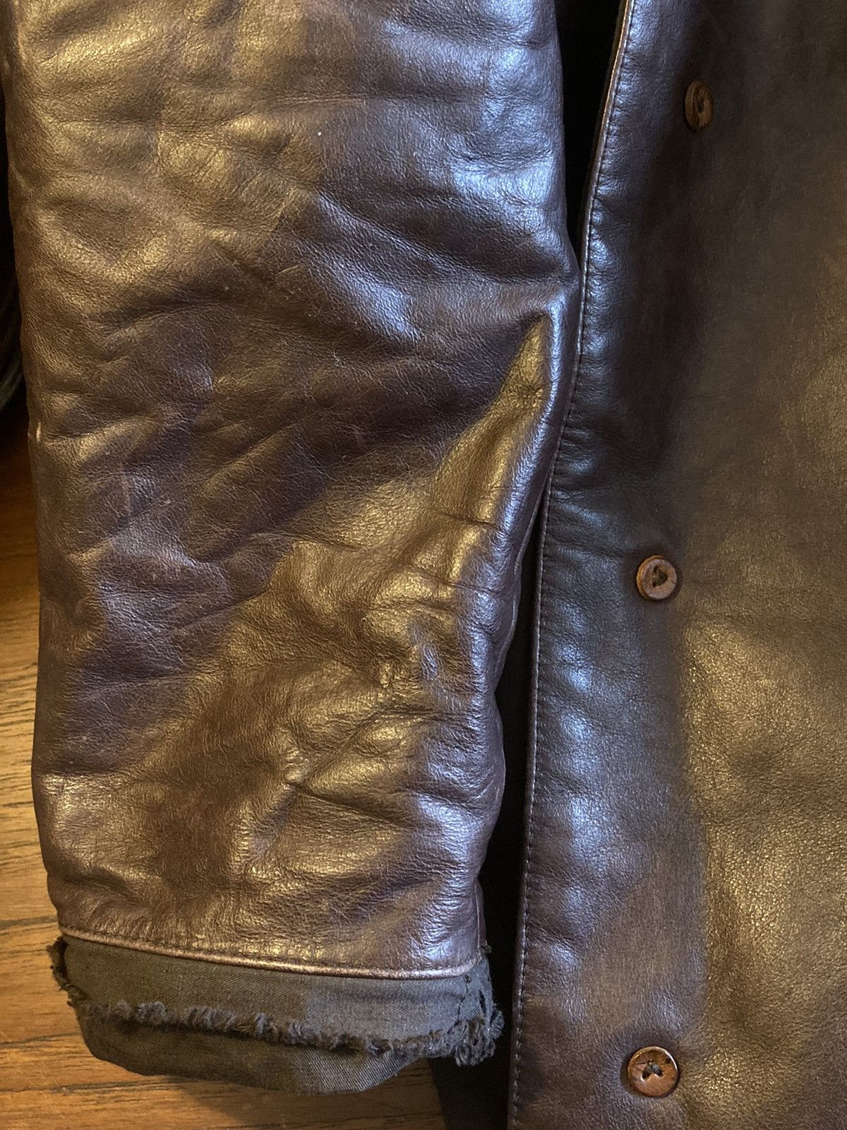Layer-0 × Ma+ × Maurizio Altieri Archive Cotton+Steel+Leather Coat Size US S / EU 44-46 / 1 - 7 Thumbnail