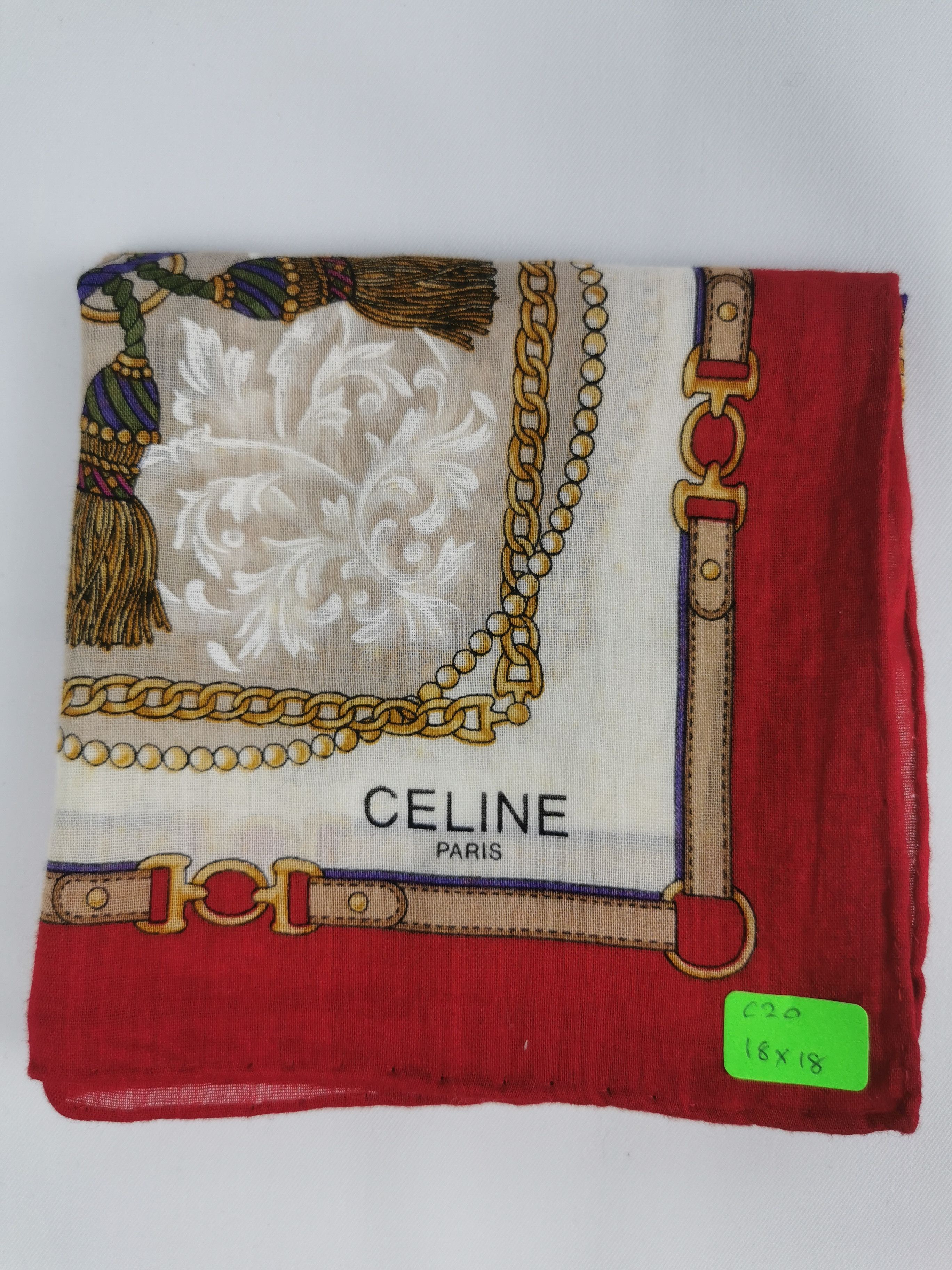 Celine × Vintage Celine handkerchief bandana neckerchief Size ONE SIZE - 5 Thumbnail
