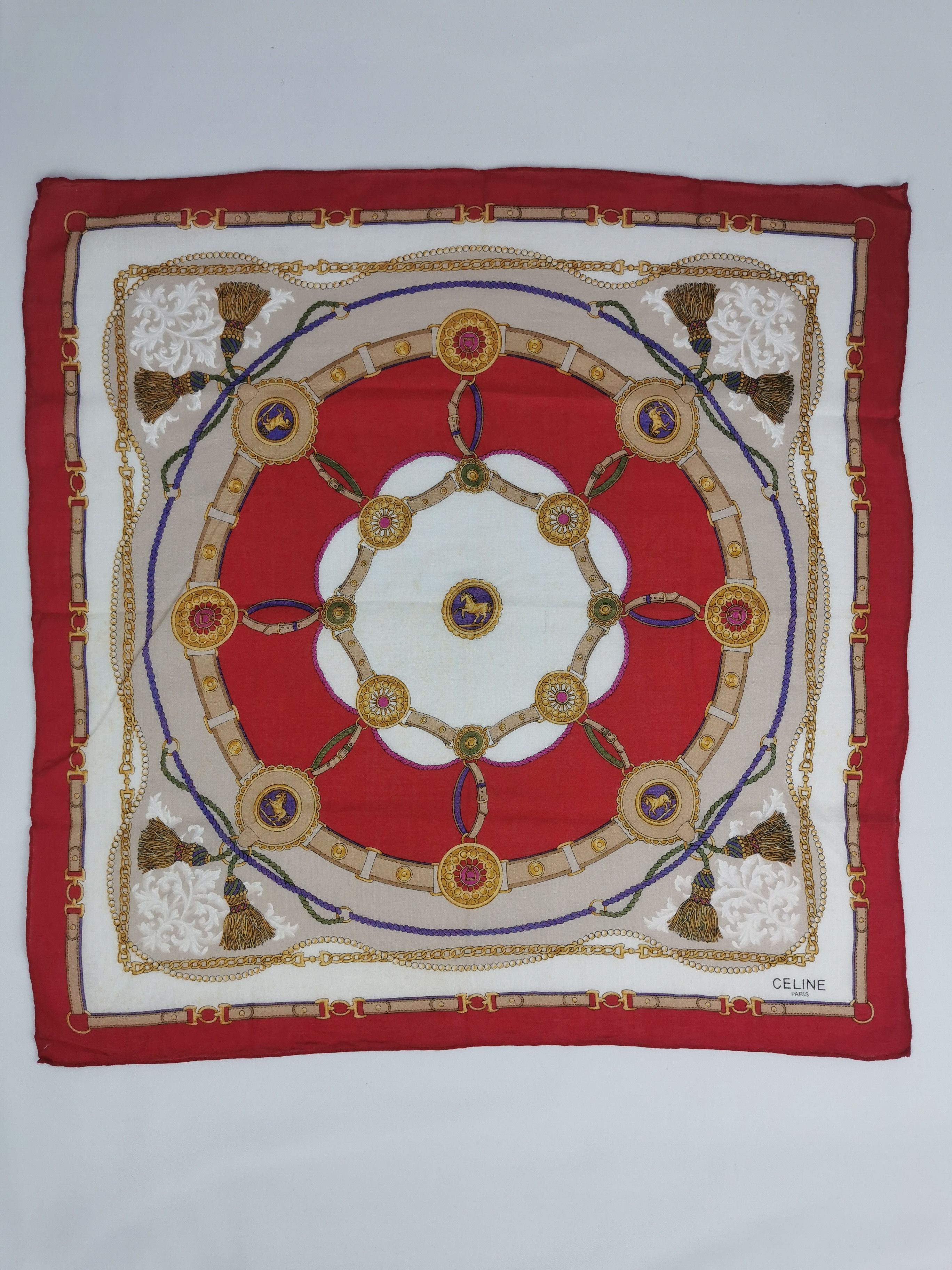 Celine × Vintage Celine handkerchief bandana neckerchief Size ONE SIZE - 2 Thumbnail