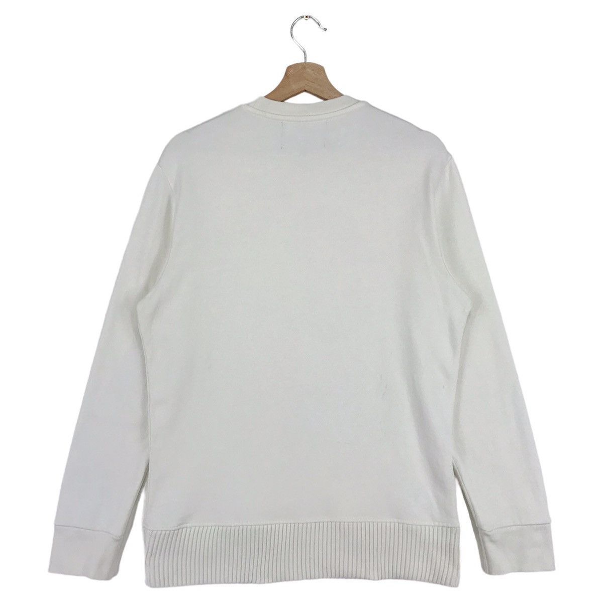 Fred Perry × Raf Simons Embroidered White Logo Sweatshirt Size US M / EU 48-50 / 2 - 6 Thumbnail
