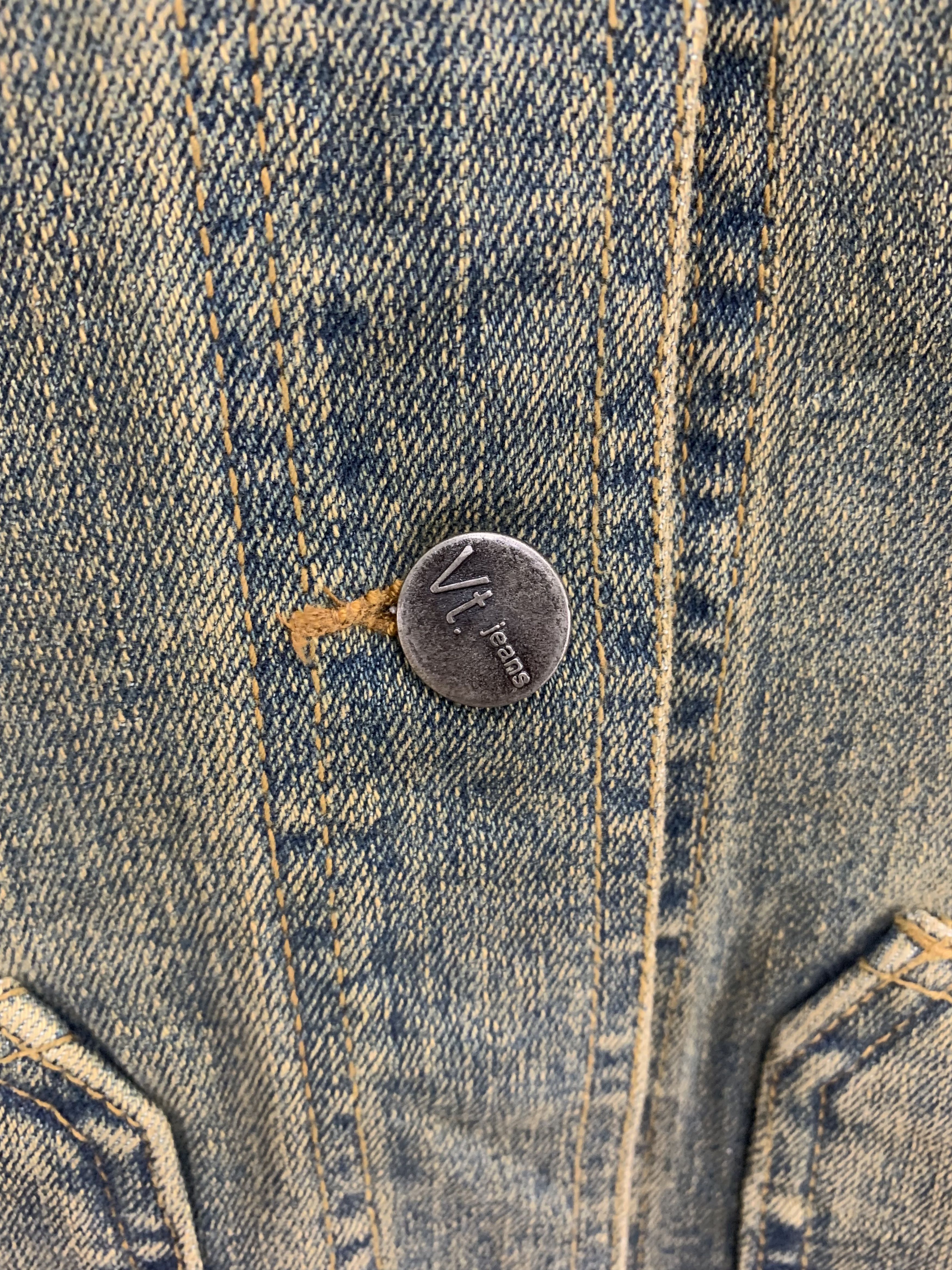 Japanese Brand Vintage Victor Troops Denim Jacket Size XL / US 12-14 / IT 48-50 - 4 Thumbnail