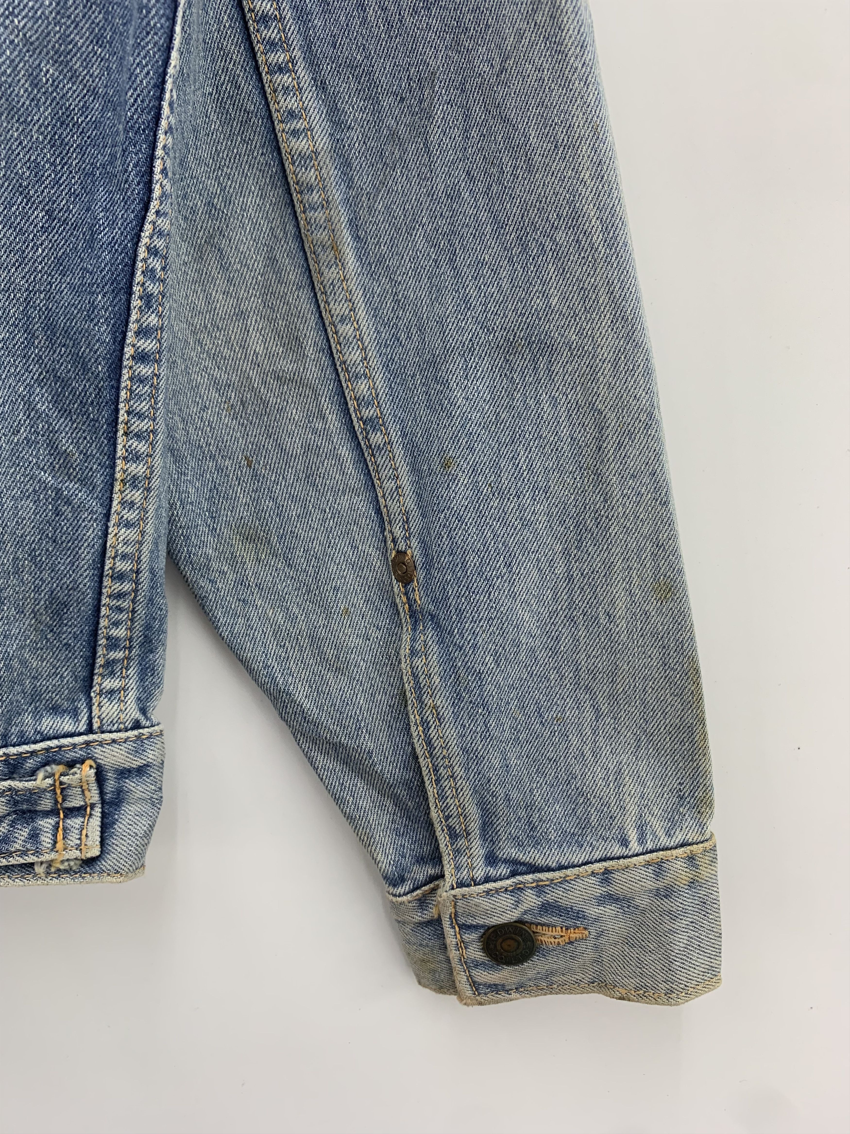 Edwin Vintage Edwin Denim Jacket Ripped Size US M / EU 48-50 / 2 - 12 Thumbnail