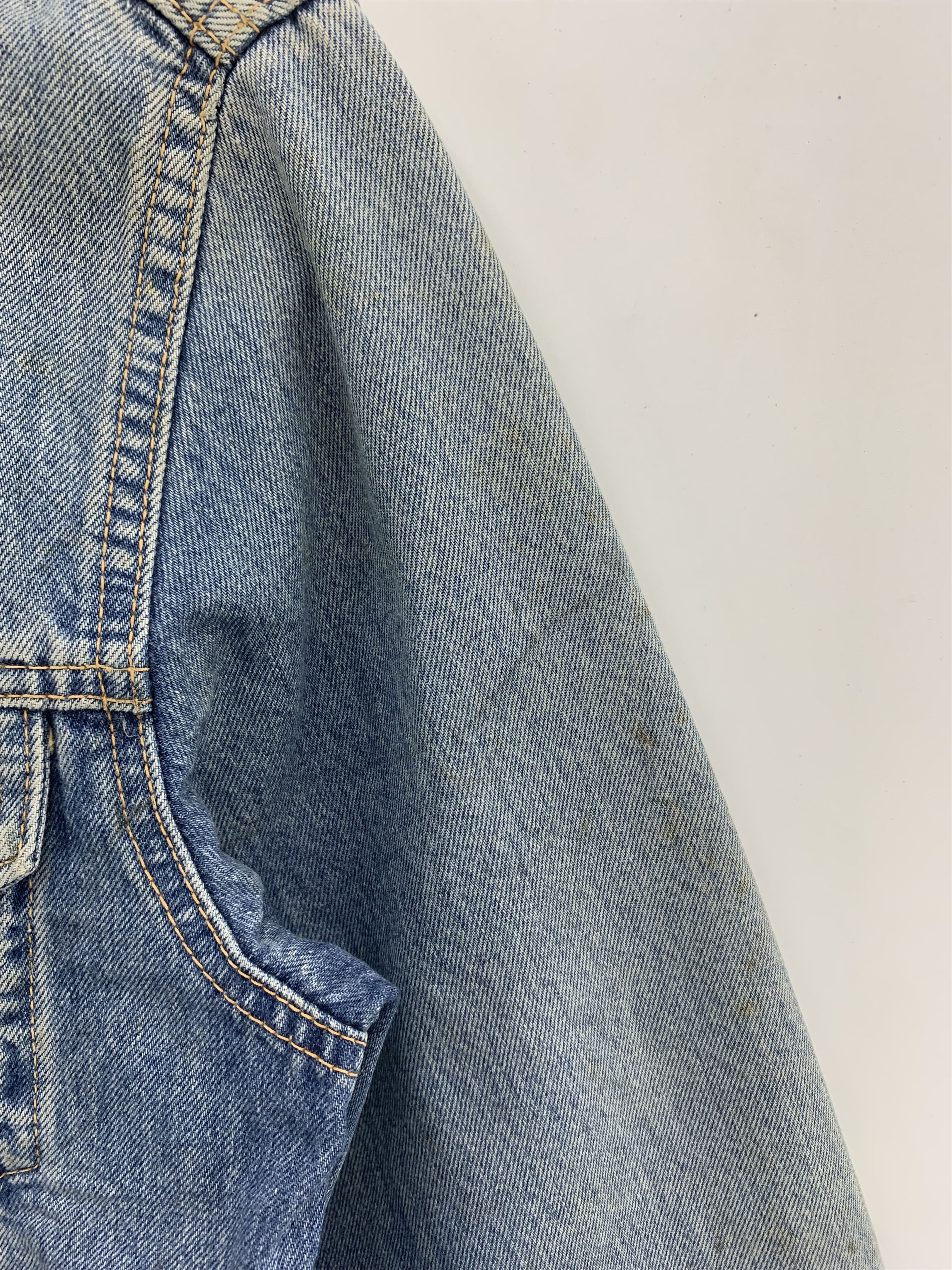 Edwin Vintage Edwin Denim Jacket Ripped Size US M / EU 48-50 / 2 - 7 Thumbnail
