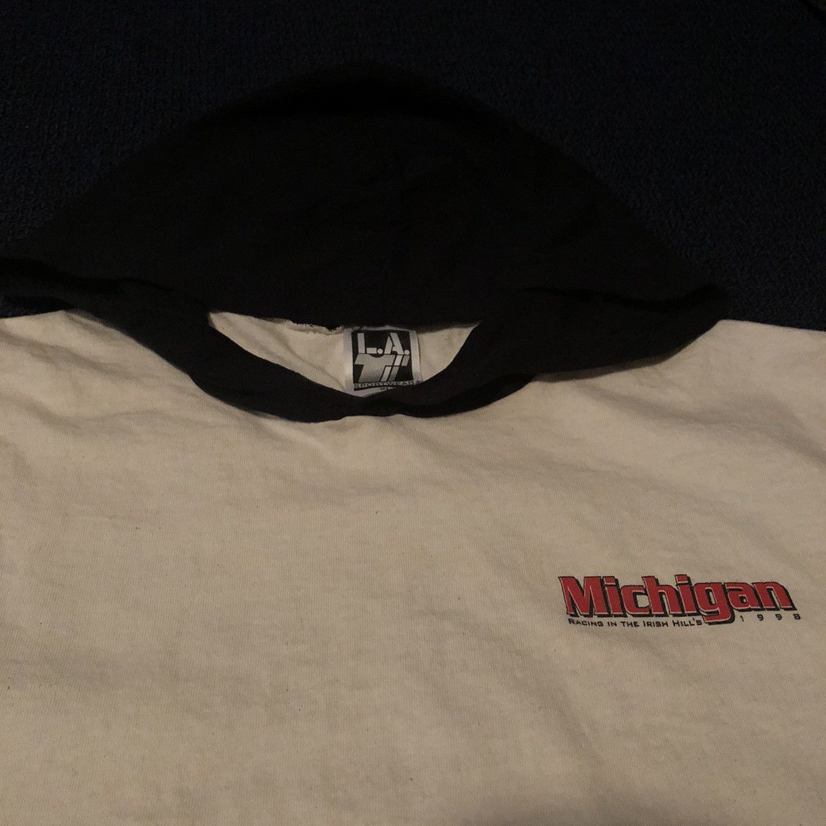 NASCAR Vintage 90s NASCAR Michigan Big Graphic Logo T Shirt Hoodie Size US L / EU 52-54 / 3 - 7 Thumbnail