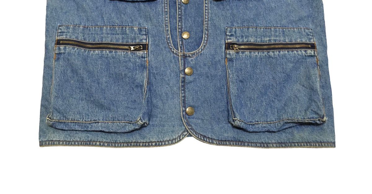 Japanese Brand × Vintage Rare Design Vintage Brand Ever River Denim Vests 1990s Size US L / EU 52-54 / 3 - 4 Thumbnail