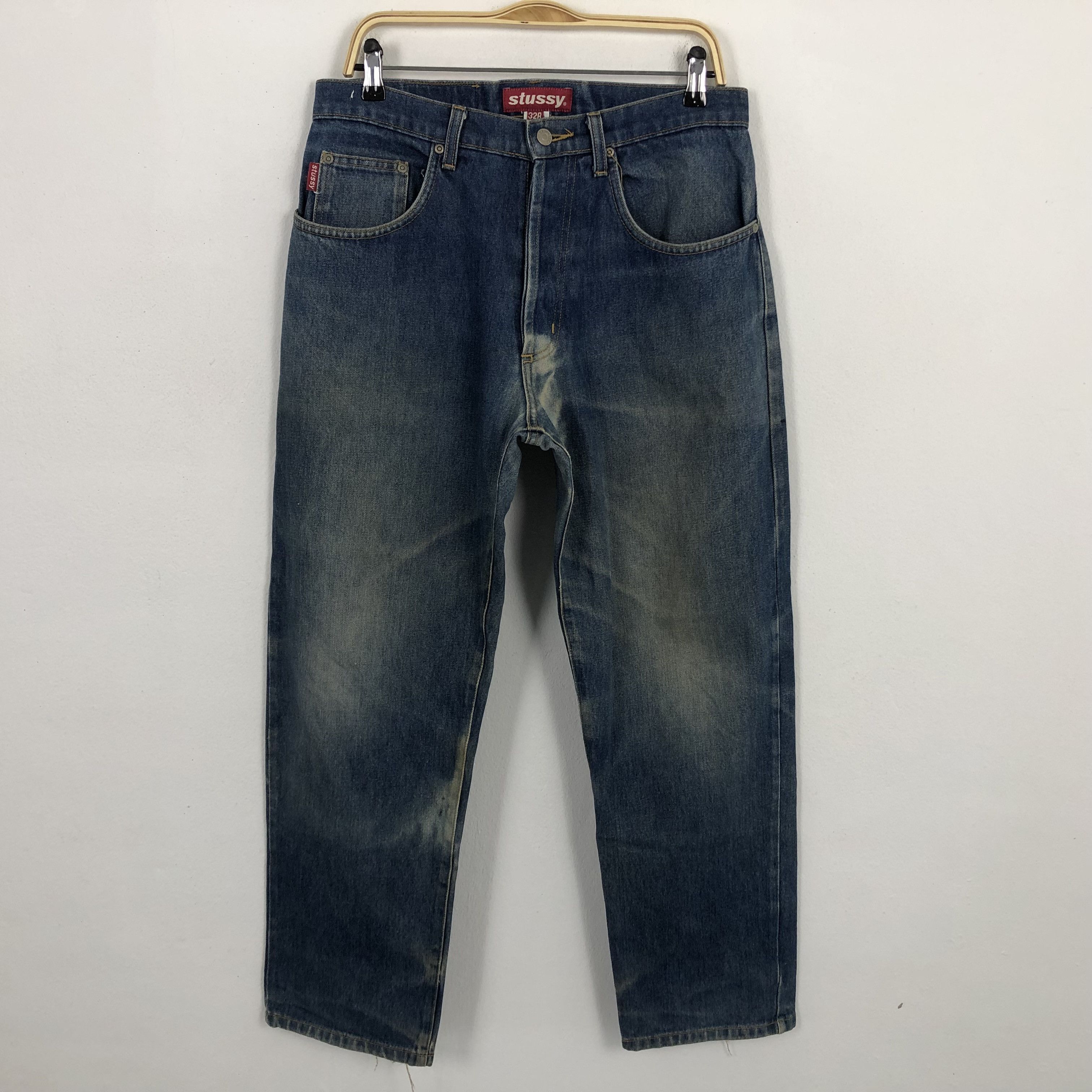 Stussy × Vintage Vintage Stussy USA Custom Design Denim Jeans Size US 33 - 4 Thumbnail