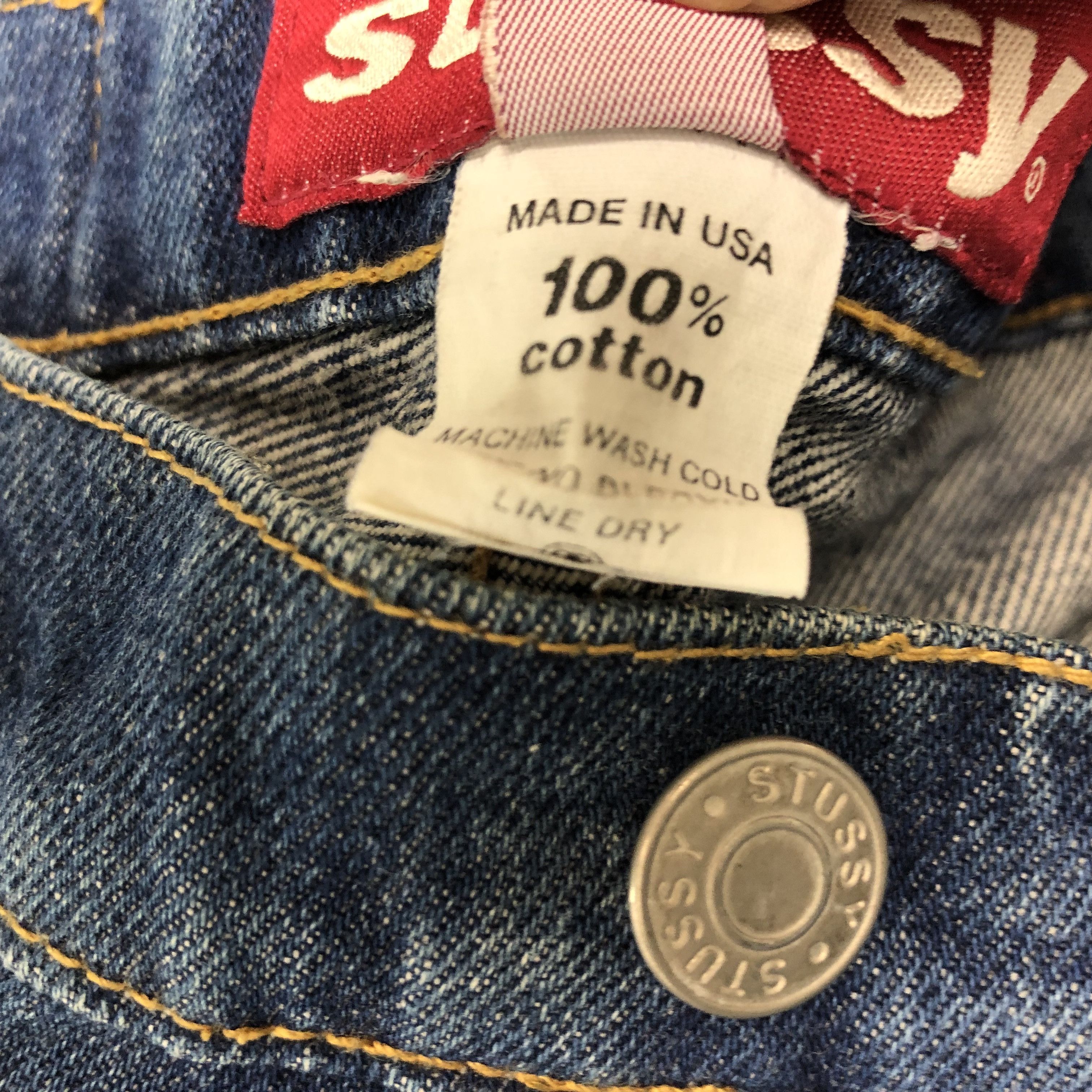 Stussy × Vintage Vintage Stussy USA Custom Design Denim Jeans Size US 33 - 13 Thumbnail