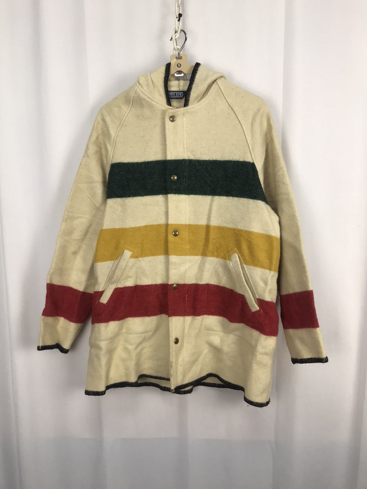 Lands' End Land’end wool hoodie zipper jacket Size US M / EU 48-50 / 2 - 7 Thumbnail
