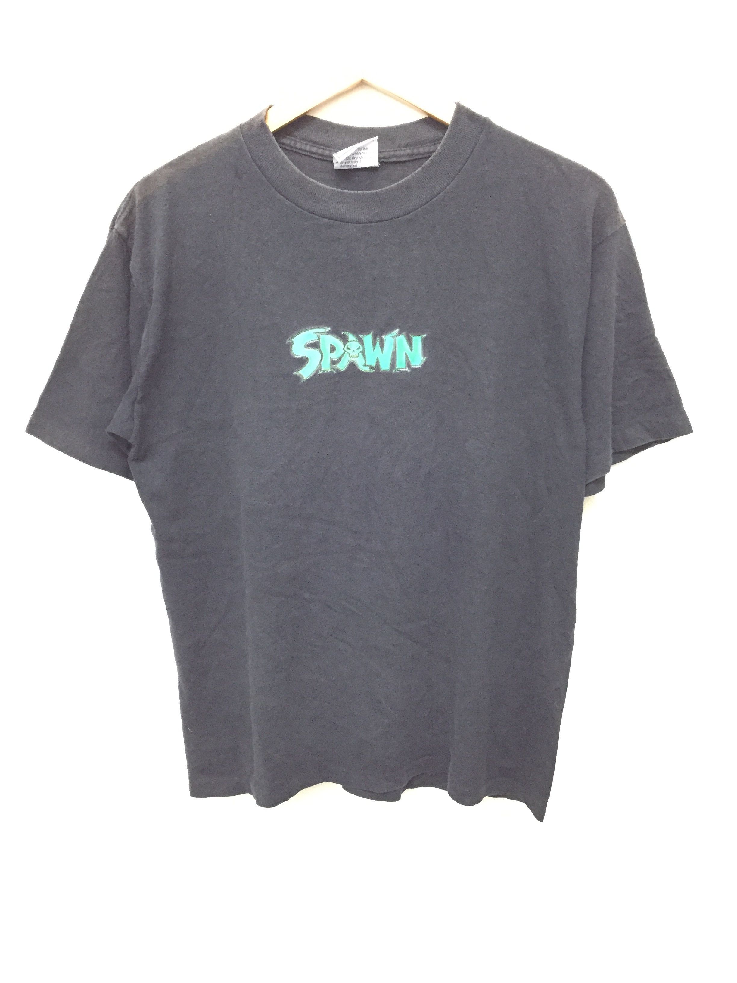 image of Cartoon Network x Movie 1997 Spawn Hologram Changes Tee in Black, Men's (Size Medium)