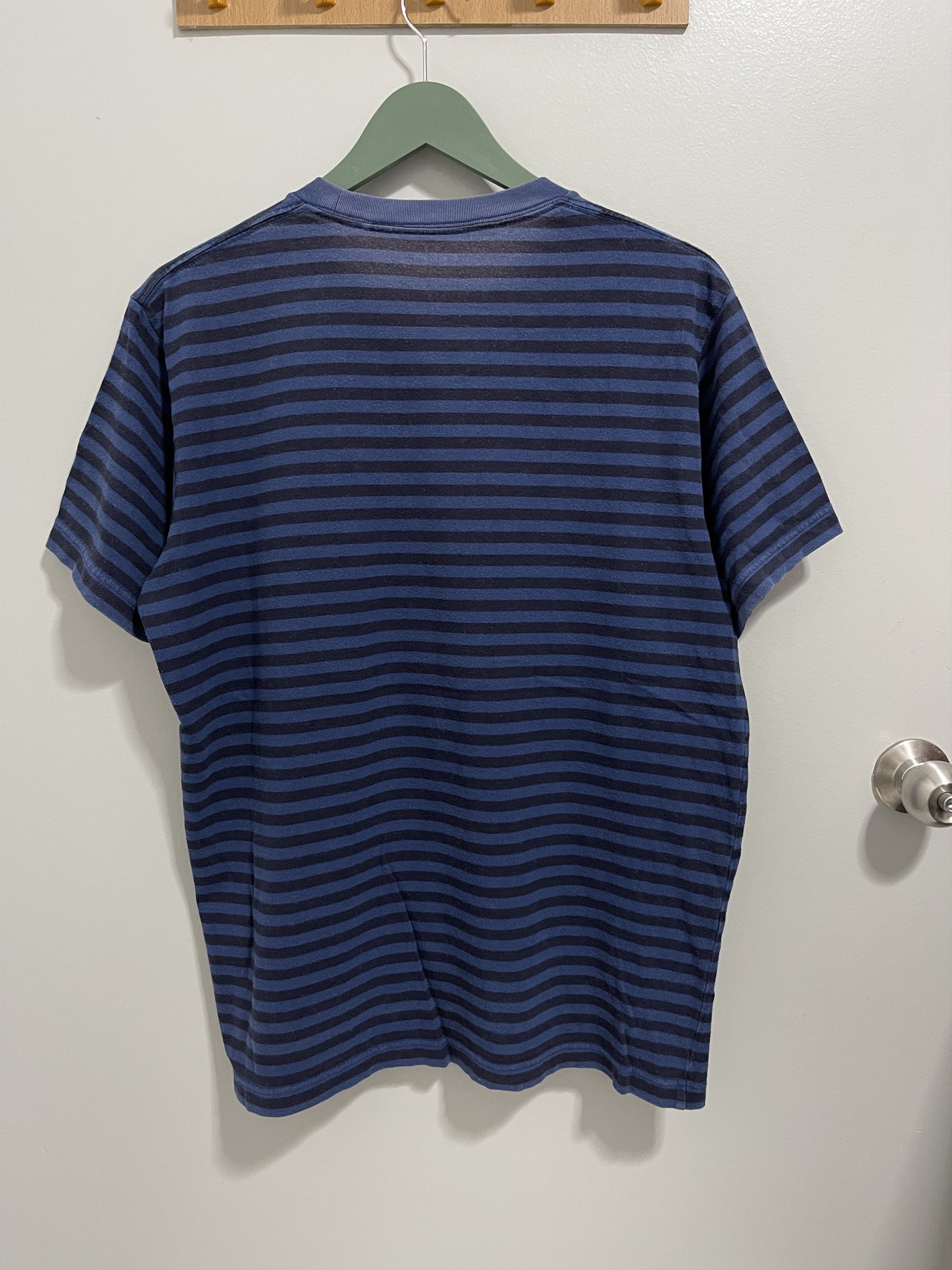 Japanese Brand × Uniqlo × Vintage Uniqlo x Peiter Ceizer Single Pocket Striped Tshirt Size US L / EU 52-54 / 3 - 3 Thumbnail