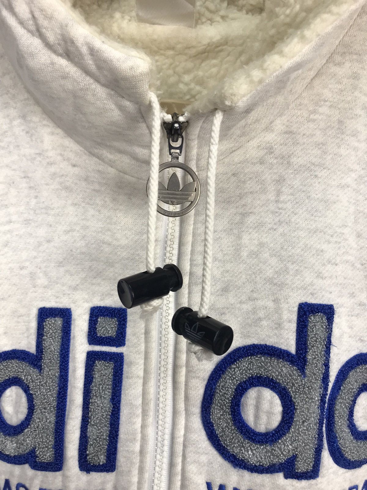Adidas × Vintage Vintage adidas spellout and embroidered logo hoodie zipper Size US L / EU 52-54 / 3 - 9 Thumbnail
