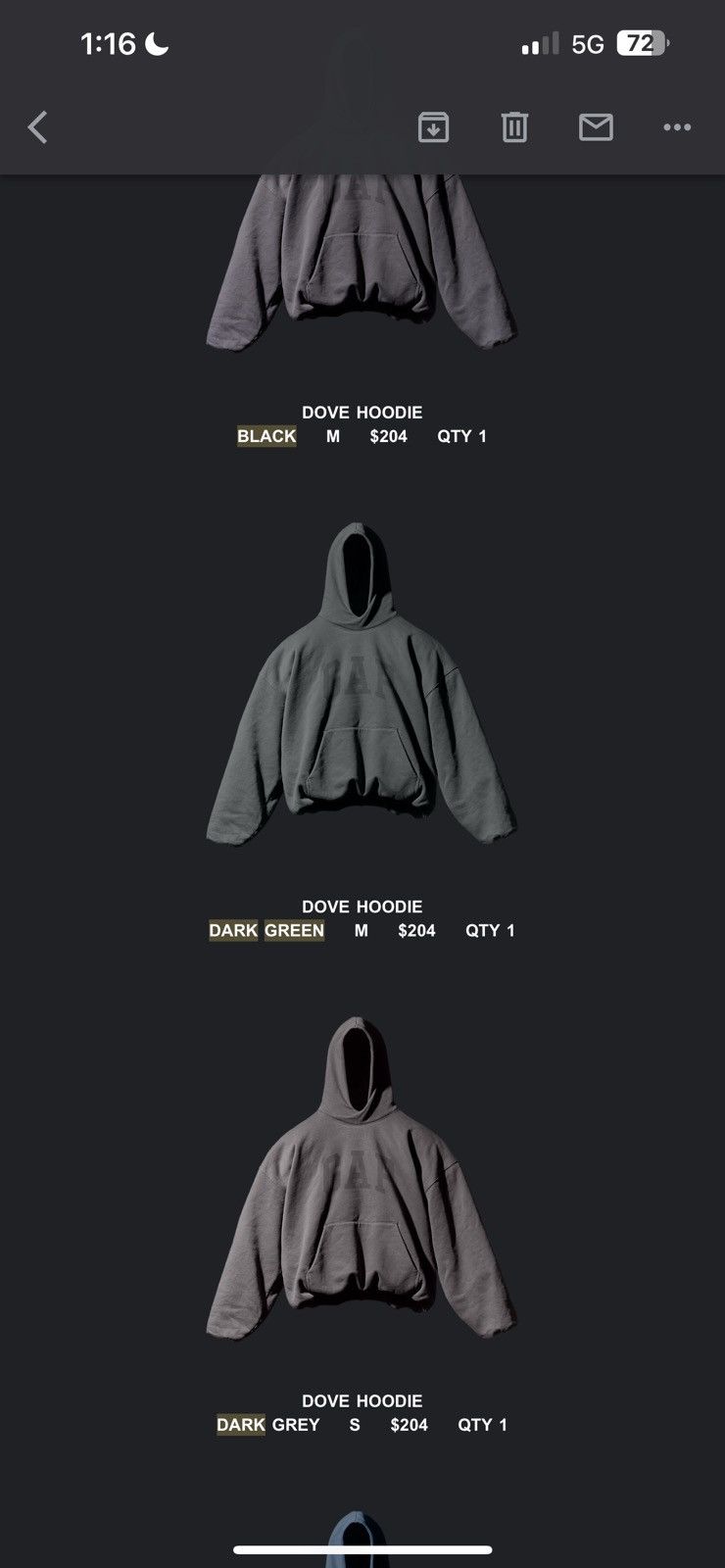 Gap × Kanye West Yeezy Gap Engineered by Balenciaga Dove Hoodie 
