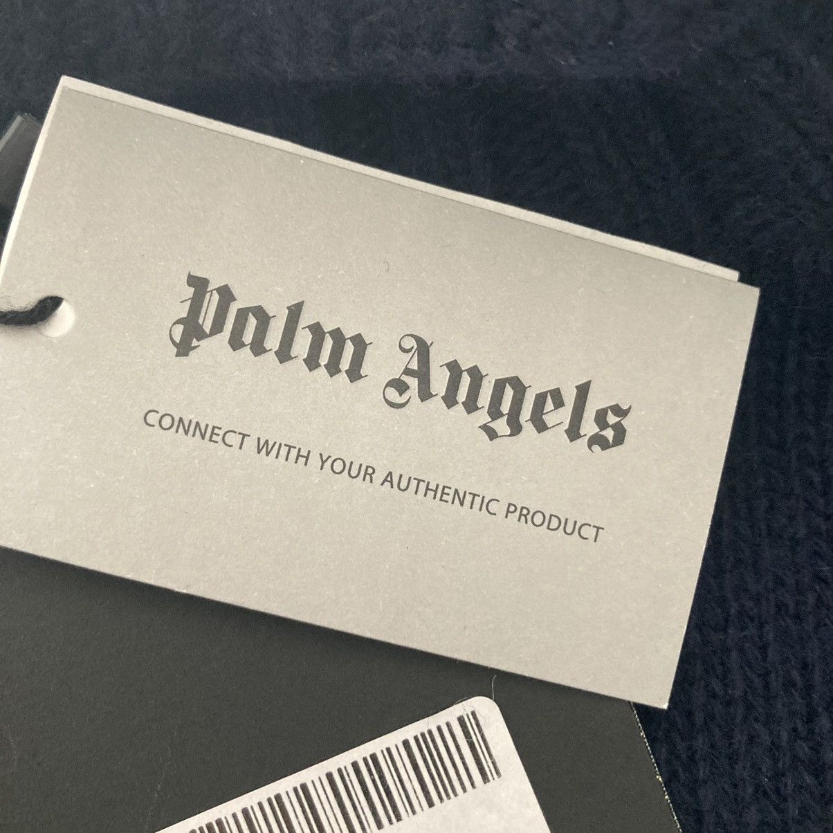 Palm Angels New Palm Angels Curved Logo Knit Turtleneck Sweater Small Size US S / EU 44-46 / 1 - 8 Thumbnail