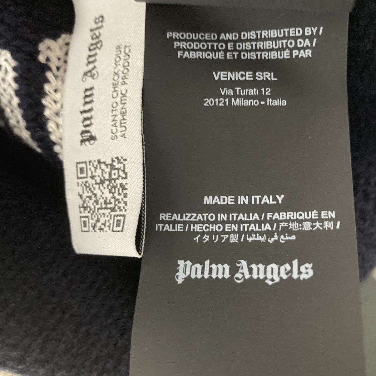Palm Angels New Palm Angels Curved Logo Knit Turtleneck Sweater Small Size US S / EU 44-46 / 1 - 5 Thumbnail