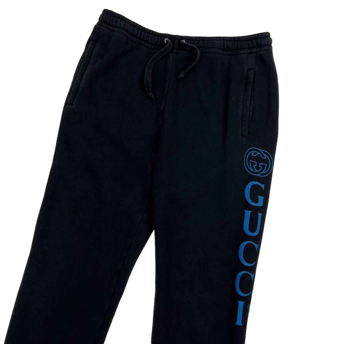 Gucci GG Logo Track Pants Grey Monogram Green Red Side Stripe Joggers –  THE-ECHELON