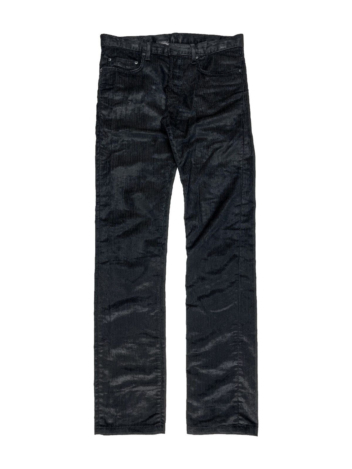 Dior DIOR HOMME 18cm Metallic GOLD Wax COATED Stretch Denim JEANS