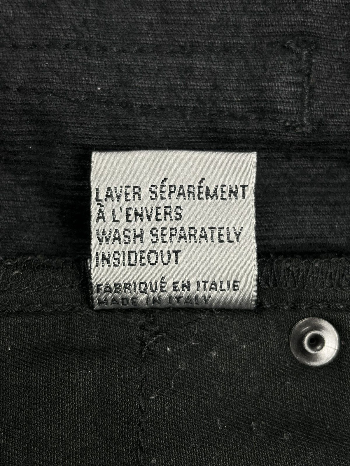 Dior × Hedi Slimane AW07 Strip Dior Homme Coated Wax Corduroy