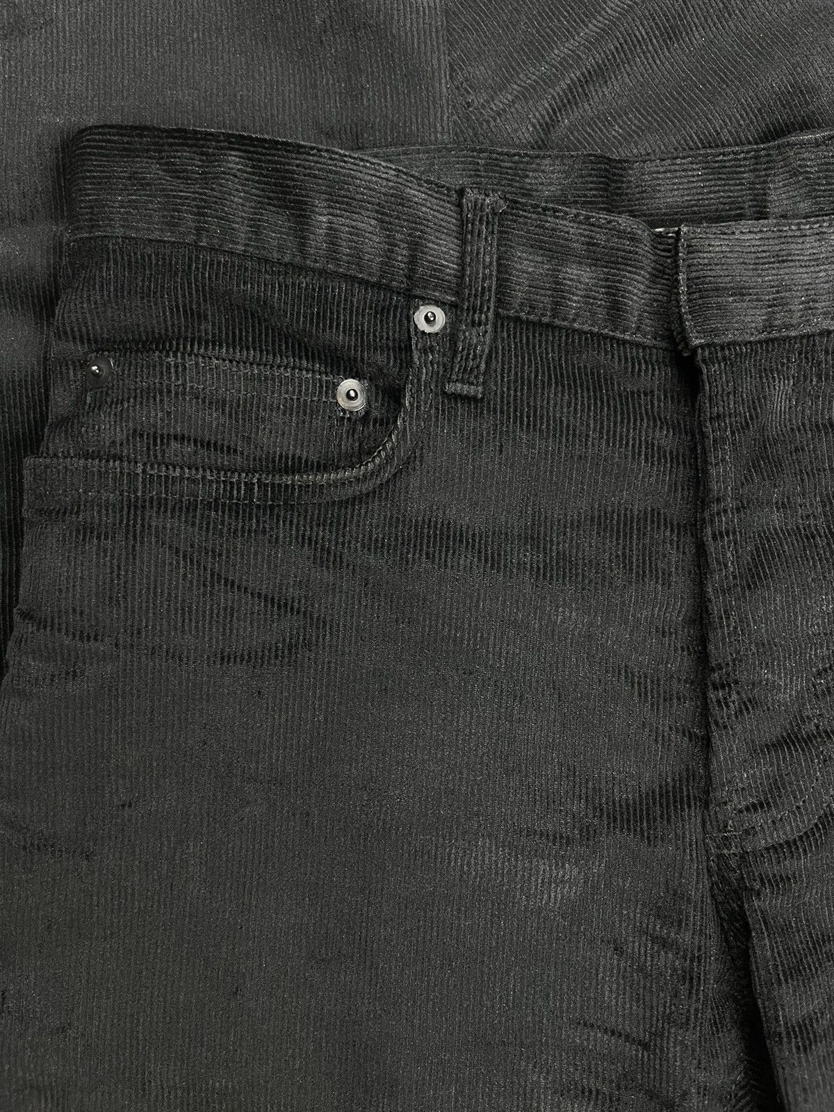 Dior × Hedi Slimane AW07 Strip Dior Homme Coated Wax Corduroy