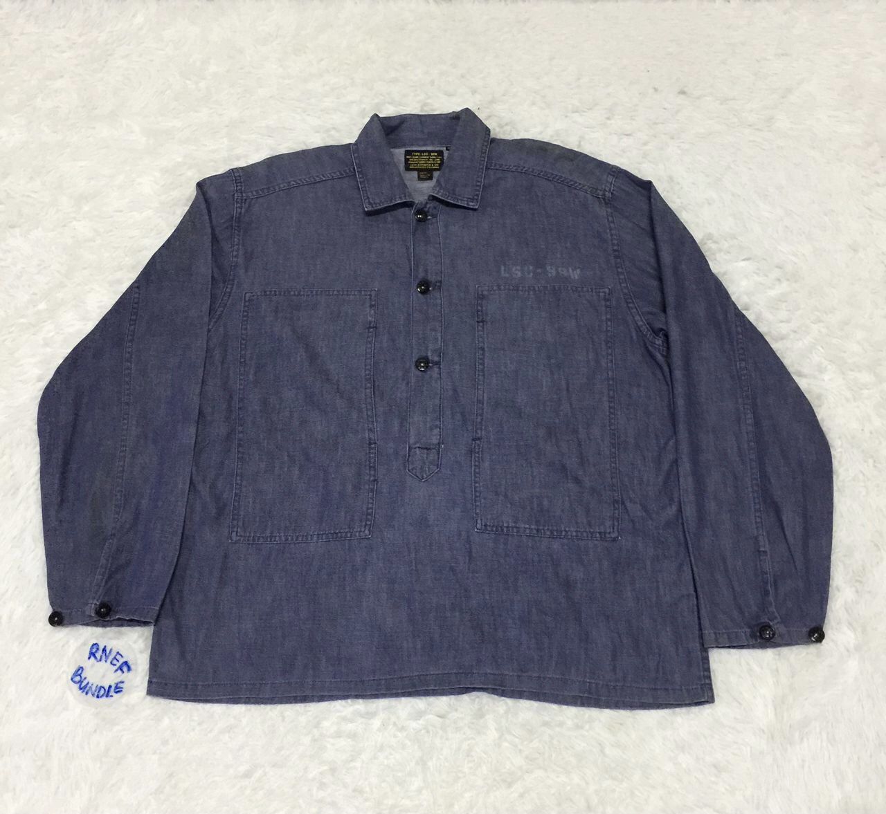 Levi's Levi’s Strauss &co navy work garment mil: 3499 Size US M / EU 48-50 / 2 - 1 Thumbnail