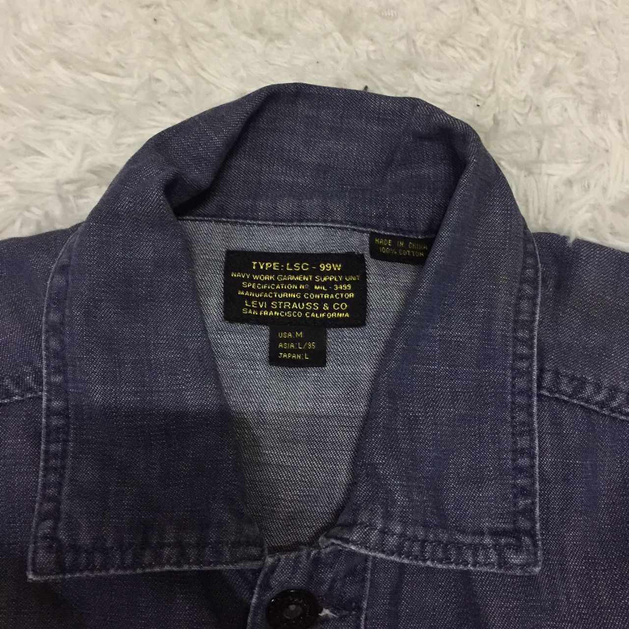 Levi's Levi’s Strauss &co navy work garment mil: 3499 Size US M / EU 48-50 / 2 - 6 Thumbnail
