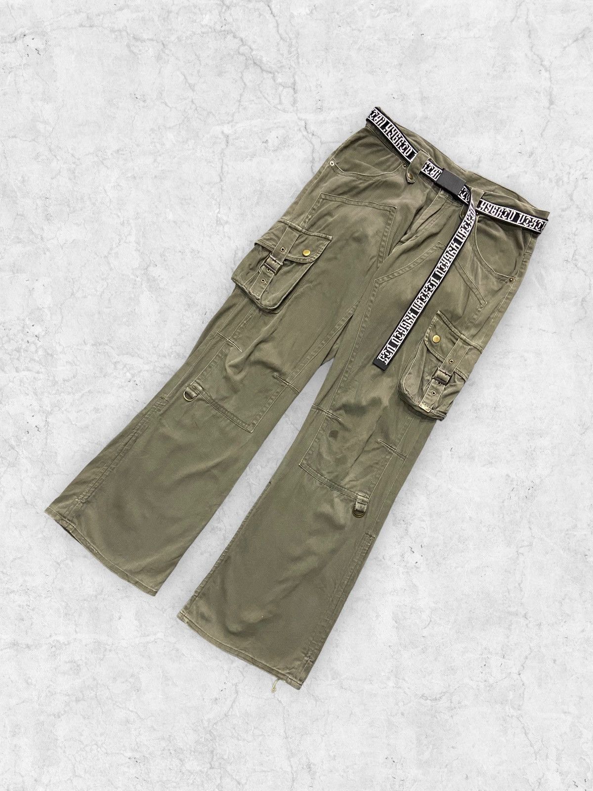 Hysteric Glamour × If Six Was Nine × Le Grande Bleu (L.G.B.) Semantic Design Baggy Flared Double Knee Tactical Pants Size US 32 / EU 48 - 5 Thumbnail