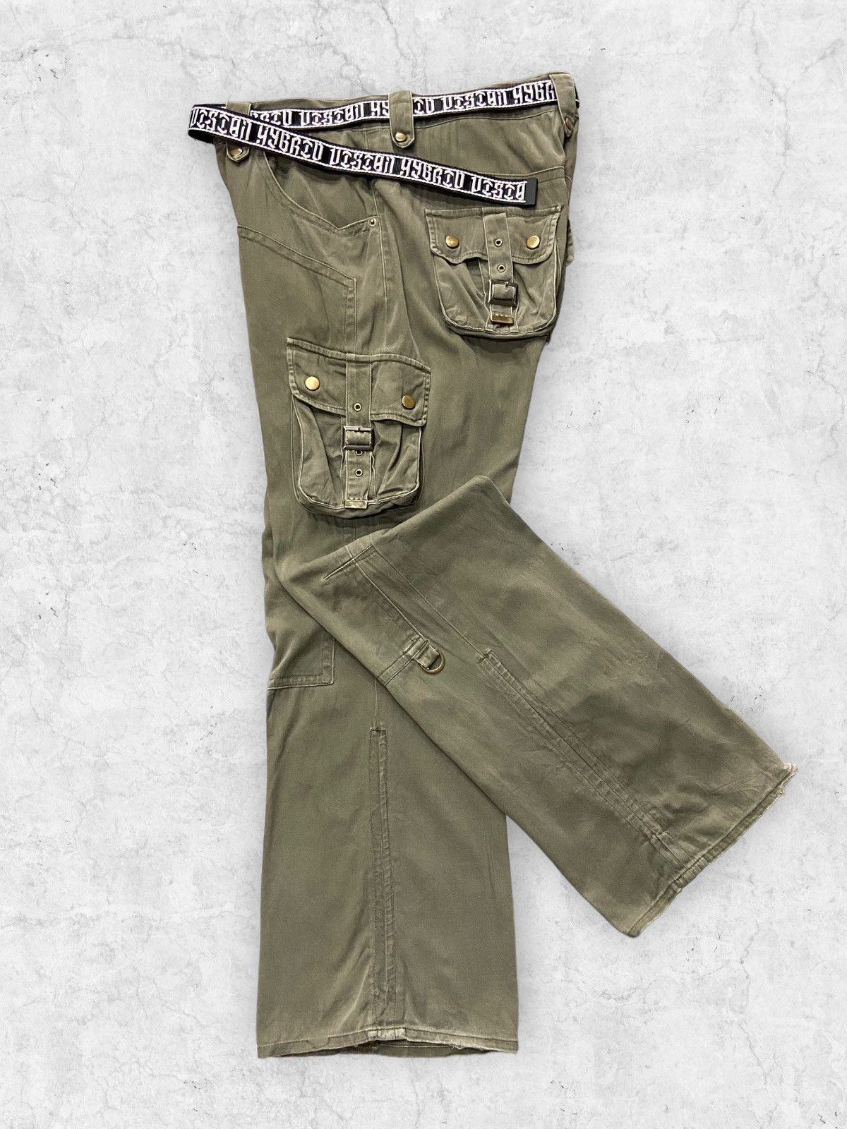 Hysteric Glamour × If Six Was Nine × Le Grande Bleu (L.G.B.) Semantic Design Baggy Flared Double Knee Tactical Pants Size US 32 / EU 48 - 3 Thumbnail
