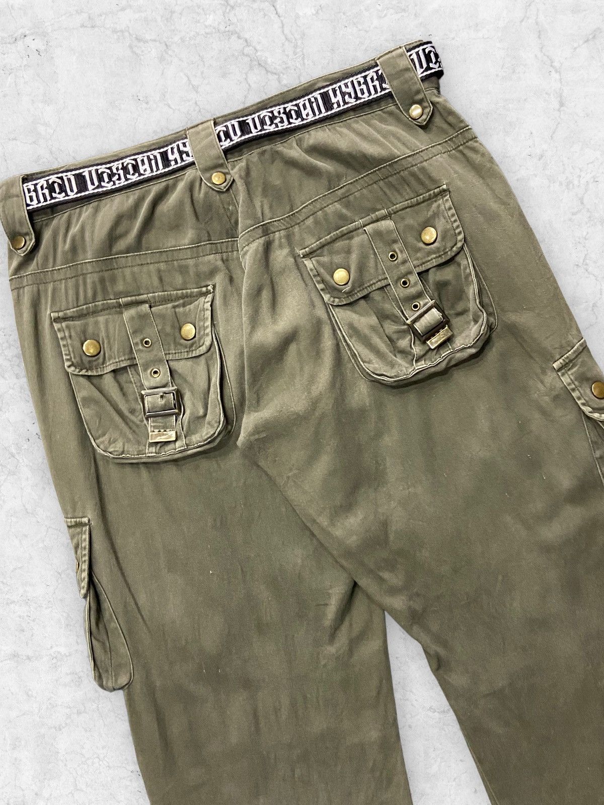 Hysteric Glamour × If Six Was Nine × Le Grande Bleu (L.G.B.) Semantic Design Baggy Flared Double Knee Tactical Pants Size US 32 / EU 48 - 13 Thumbnail