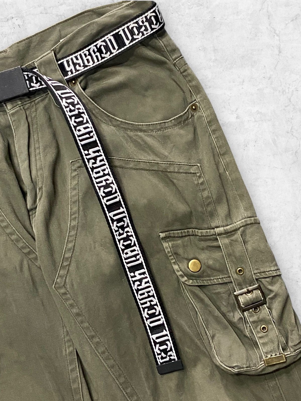 Hysteric Glamour × If Six Was Nine × Le Grande Bleu (L.G.B.) Semantic Design Baggy Flared Double Knee Tactical Pants Size US 32 / EU 48 - 7 Thumbnail