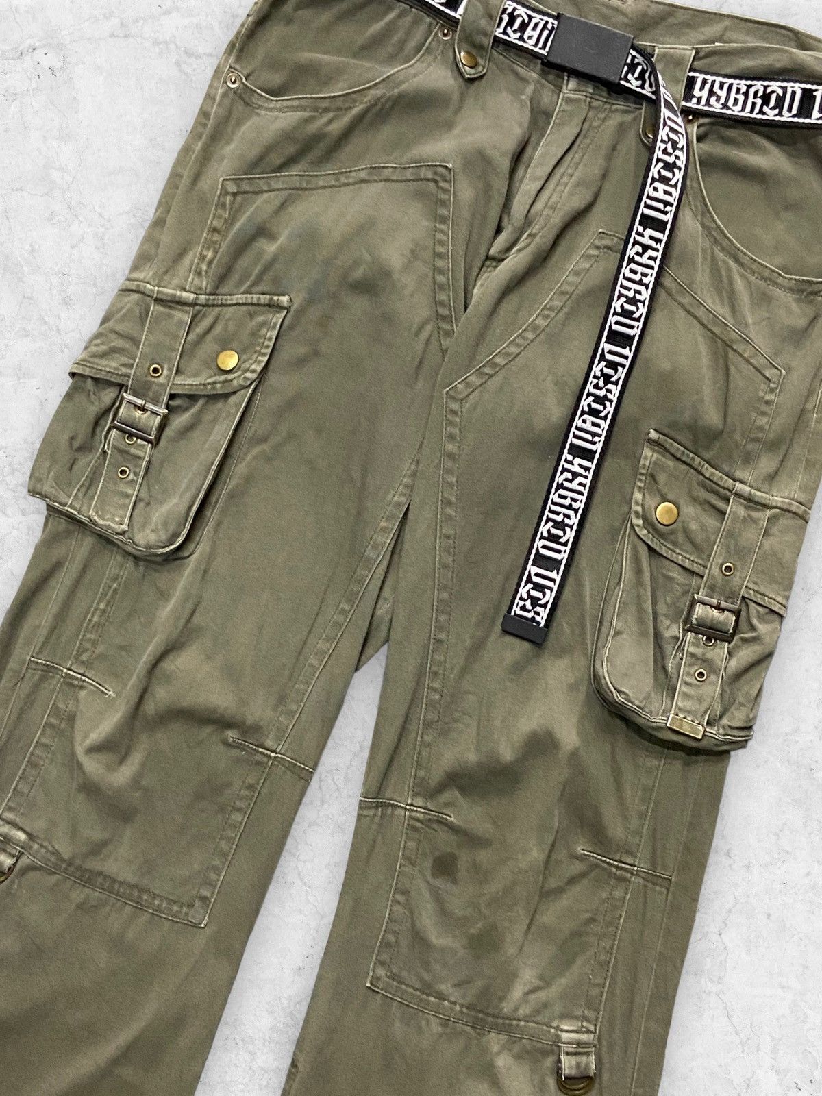 Hysteric Glamour × If Six Was Nine × Le Grande Bleu (L.G.B.) Semantic Design Baggy Flared Double Knee Tactical Pants Size US 32 / EU 48 - 6 Thumbnail