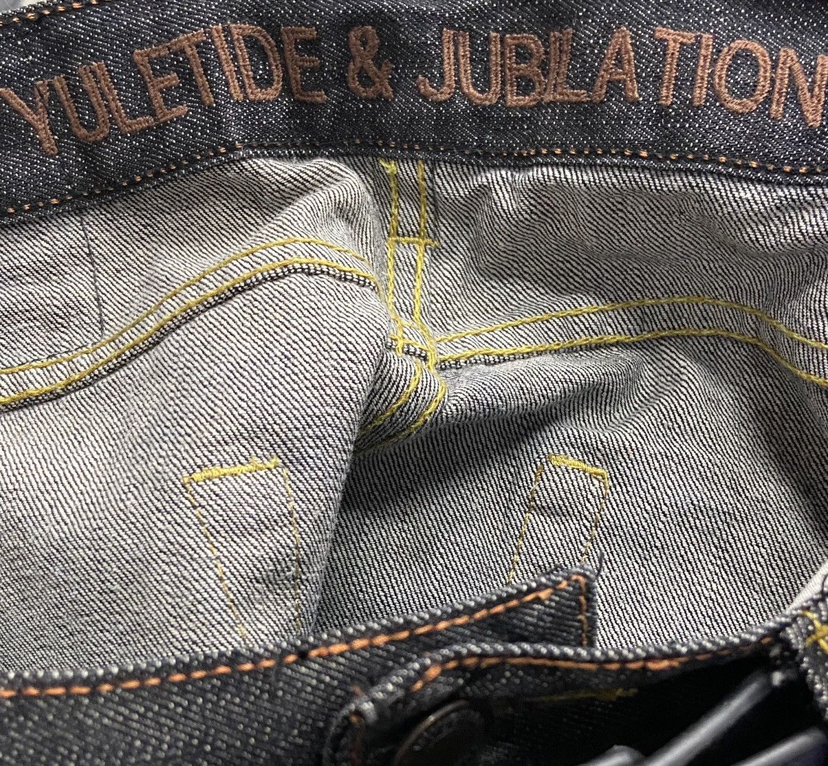 Christian Audigier × Ed Hardy × Japanese Brand Yuletide Japan Ed Hardy Style Skull Tattoo Denim Pants Size US 34 / EU 50 - 13 Thumbnail