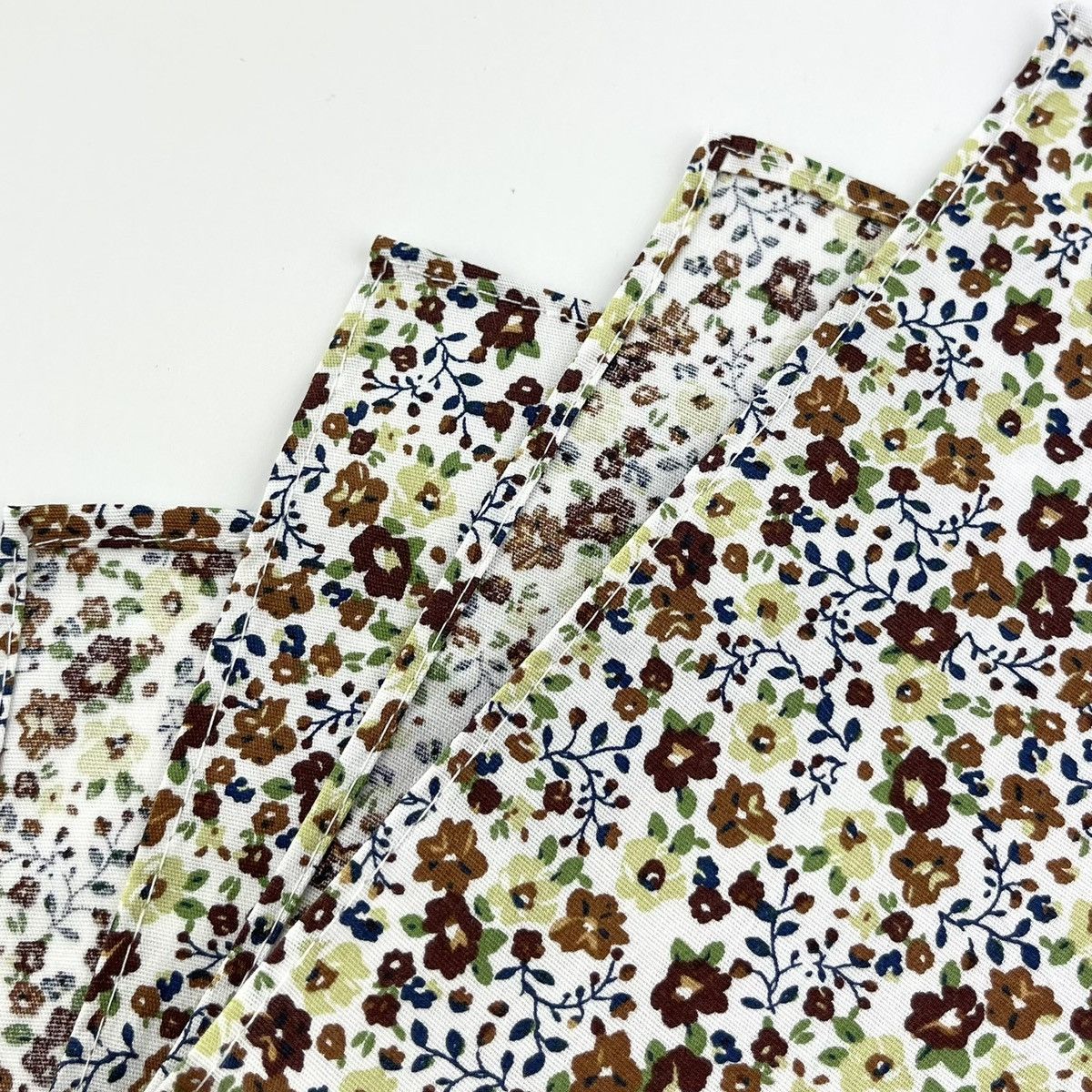 Other Men’s Russet Brown Knit Necktie & White Floral Pocket Square Size ONE SIZE - 8 Thumbnail