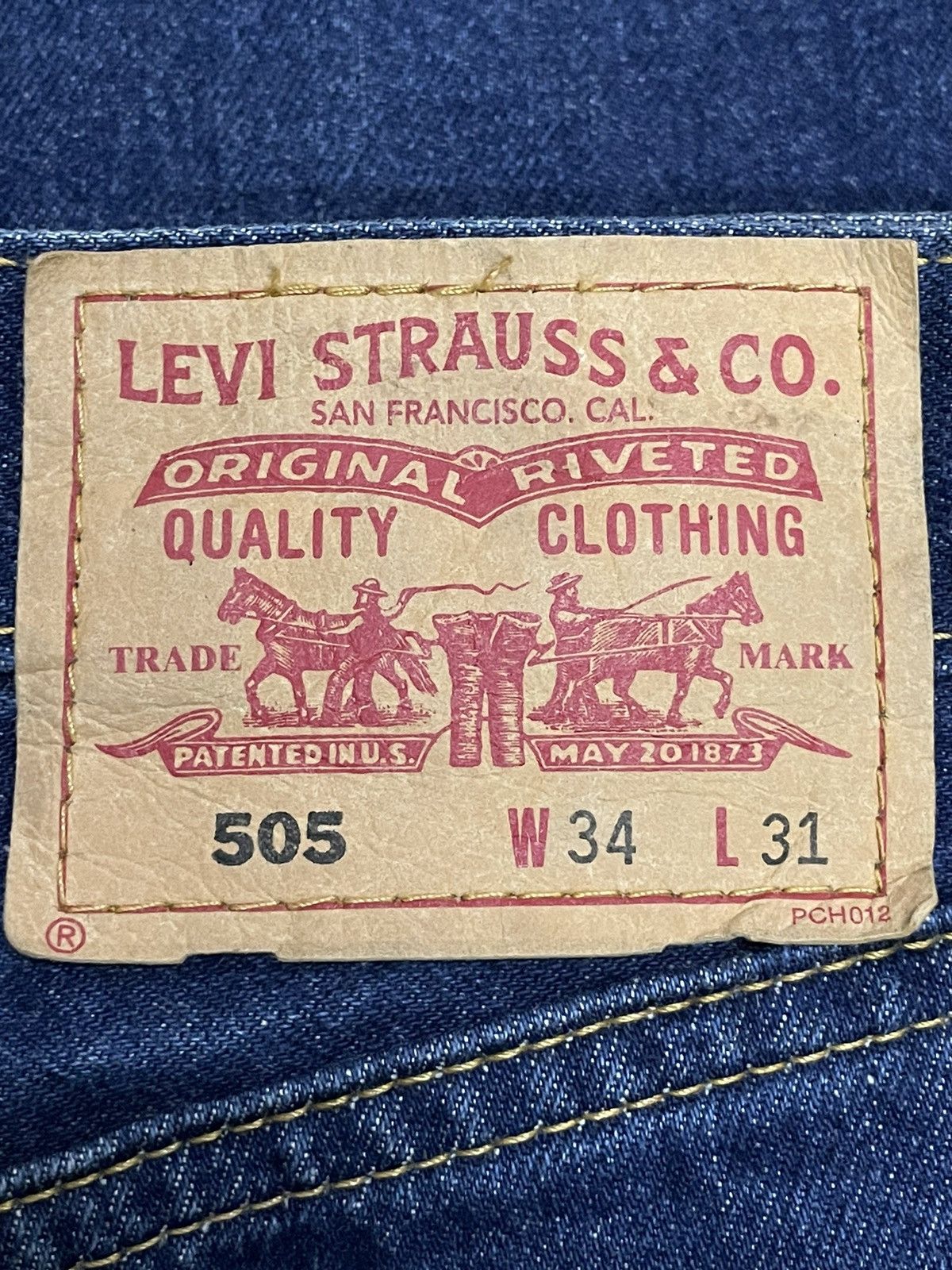 Levi's × Vintage Vintage Levi’s 505 Regular Fit Denim With Braided Belt Japan Size US 32 / EU 48 - 13 Thumbnail